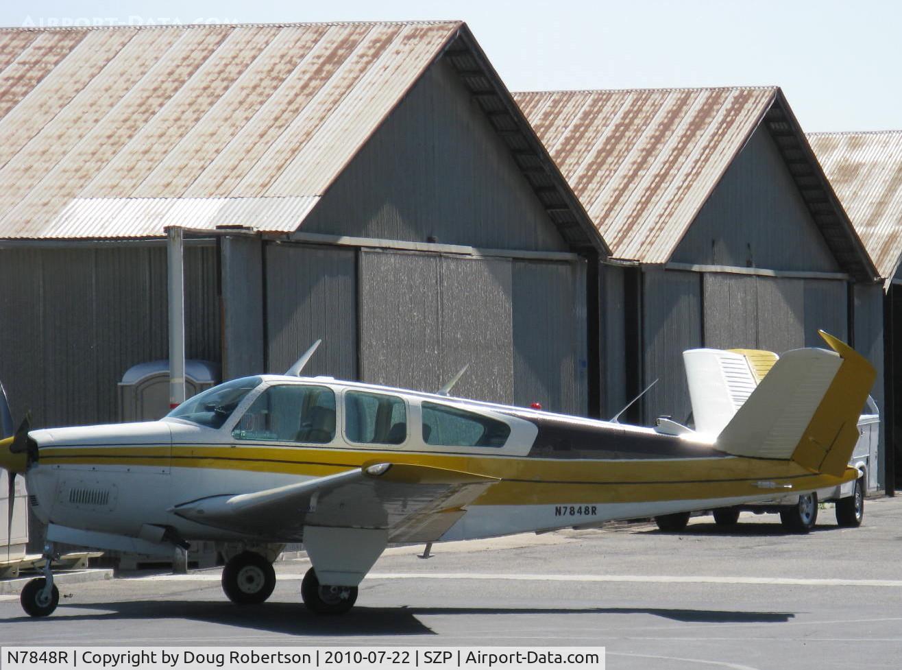 N7848R, 1968 Beech V35A Bonanza C/N D-8904, 1968 Beech V35A BONANZA, Continental IO-550 300 Hp upgrade, refueling