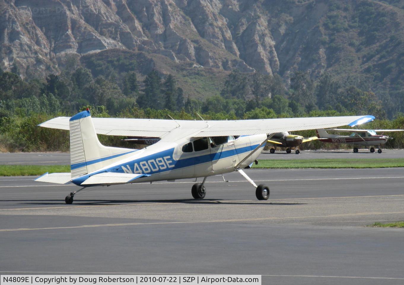 N4809E, 1980 Cessna 180K Skywagon C/N 18053175, Cessna 180K SKYWAGON, Continental O-470-S 230 Hp, taxi