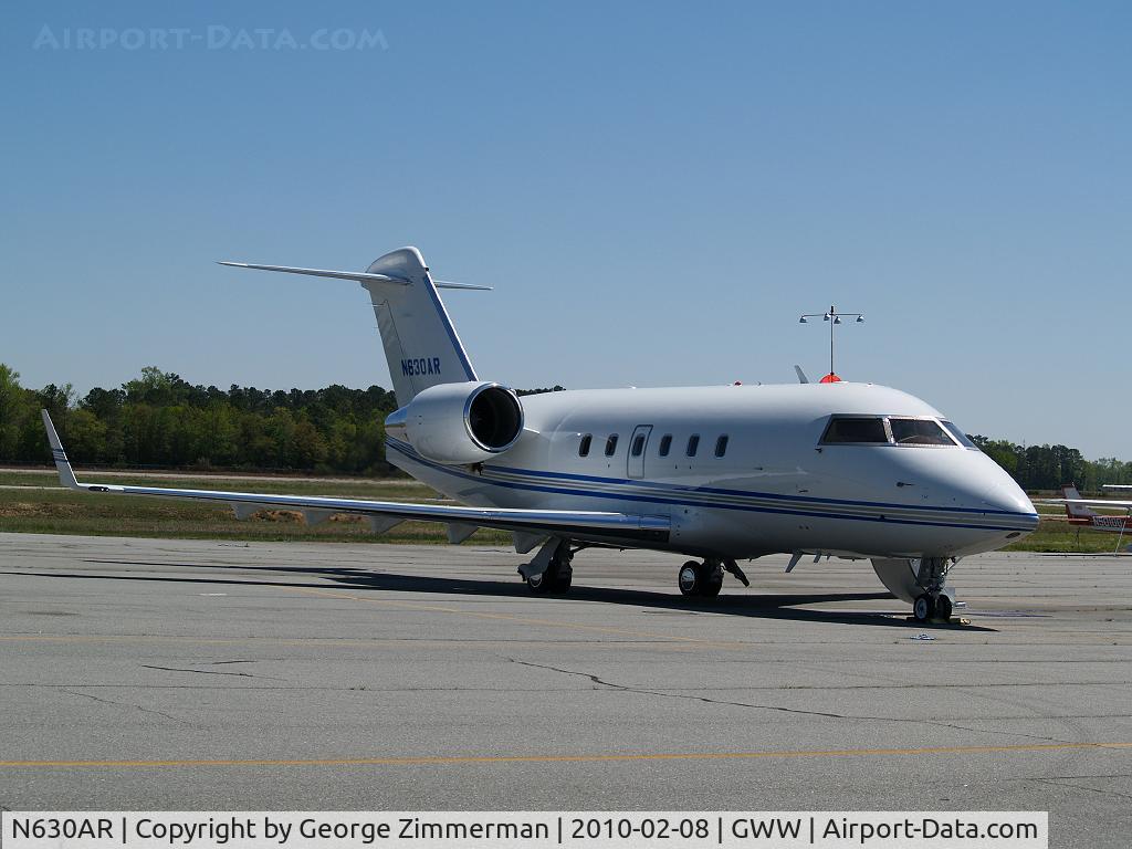 N630AR, 1993 Canadair Challenger 601-3R (CL-600-2B16) C/N 5140, Fuel Stop @ Goldsboro-Wayne