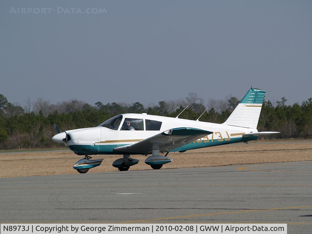 N8973J, 1965 Piper PA-28-180 C/N 28-2996, Arrival Taxi @ homebase Goldsboro-Wayne