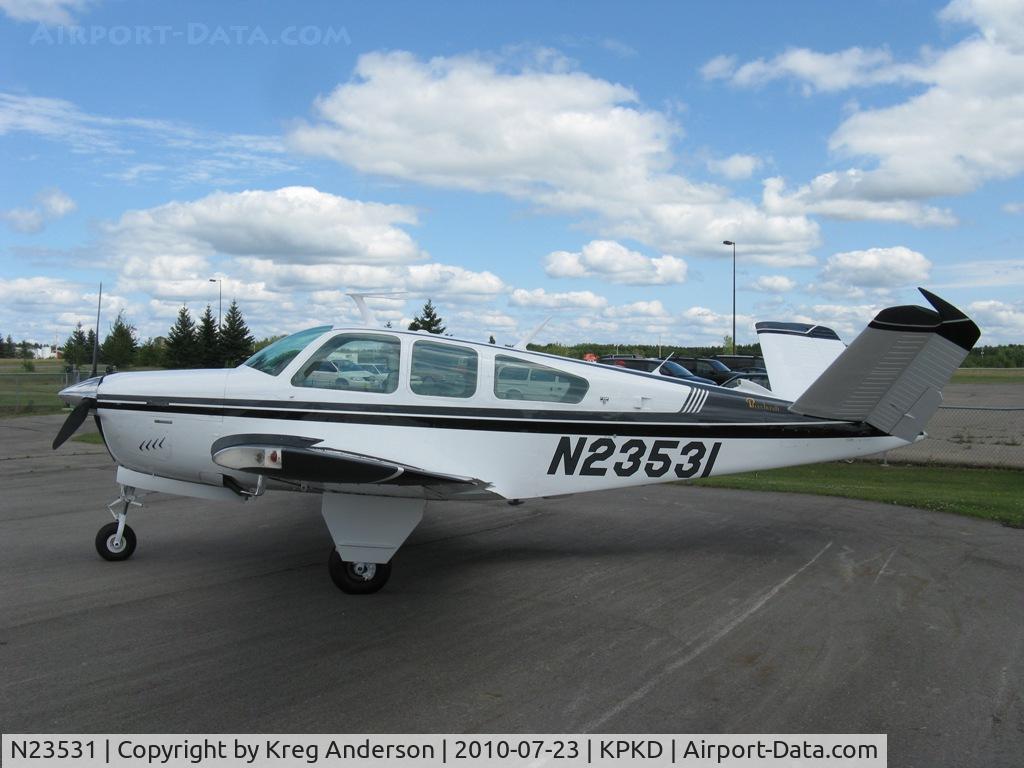 N23531, 1977 Beech V35B Bonanza C/N D-10082, Beech V35B Bonanza at Park Rapids Avionics.