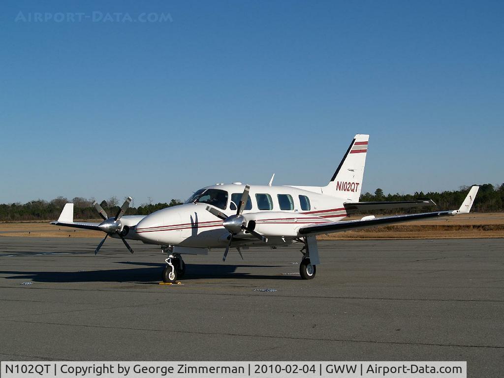 N102QT, 1982 Piper PA-31-325 Navajo C/R C/N 31-8212019, Parked for maintenance @ Goldsboro-Wayne