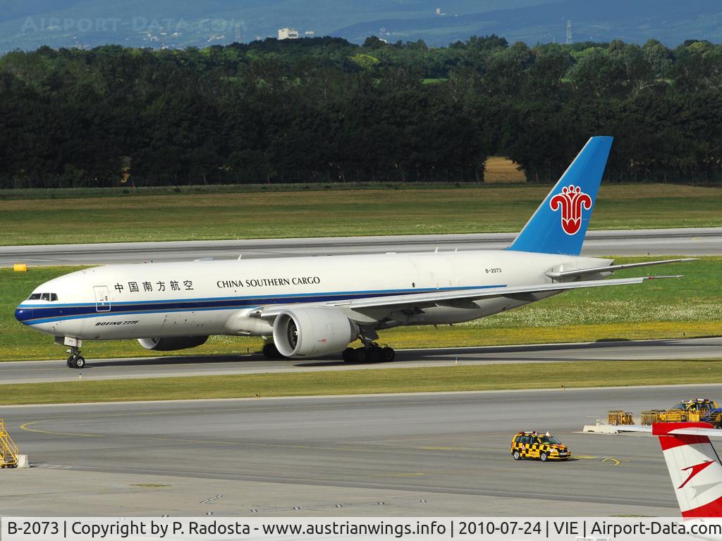 B-2073, 2009 Boeing 777-F1B C/N 37311, Opening a new cargo connection - PVG - VIE - AMS- PVG, probably one of the first pictures of China Southern Cargo in VIE!