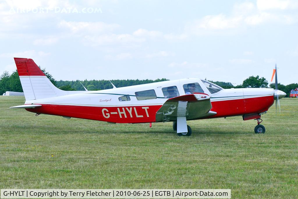G-HYLT, 1982 Piper PA-32R-301 Saratoga SP C/N 32R-8213001, 1982 Piper PIPER PA-32R-301, c/n: 32R-8213001 visitor to AeroExpo 2010