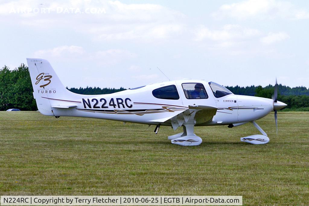 N224RC, Cirrus SR22 G3 GTS Turbo C/N 2919, Cirrus Design Corp SR22, c/n: 2919 visitor to AeroExpo 2010