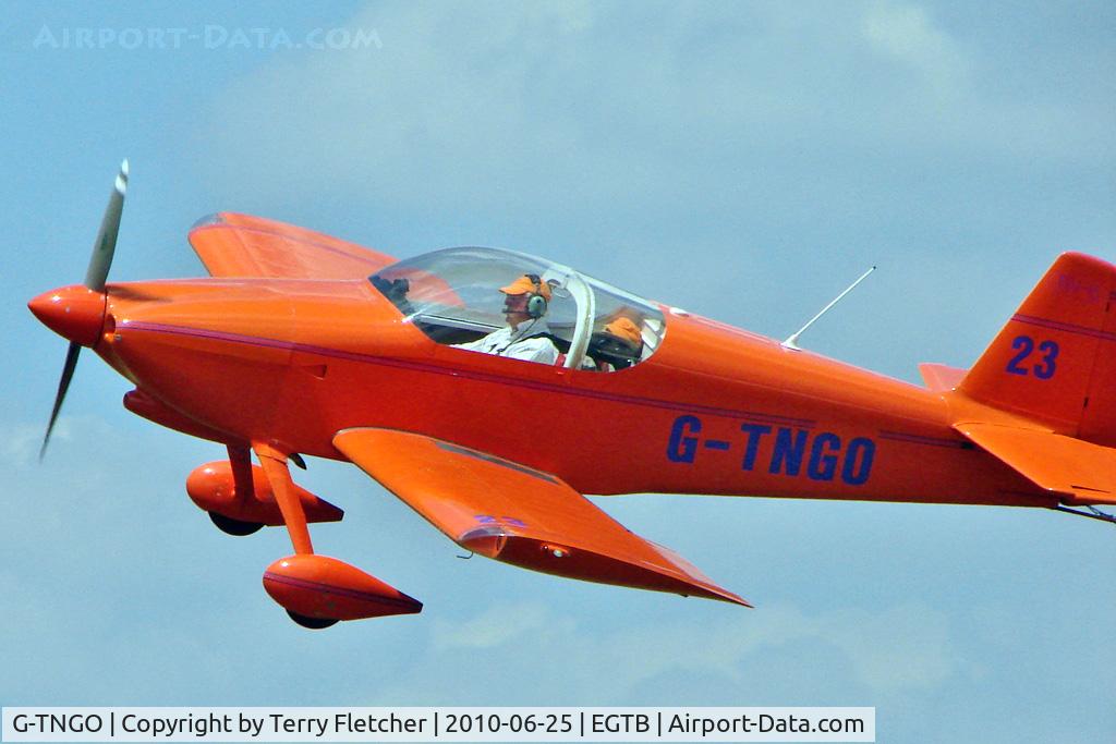 G-TNGO, 1994 Vans RV-6 C/N 21897, RV arriving at AeroExpo2010