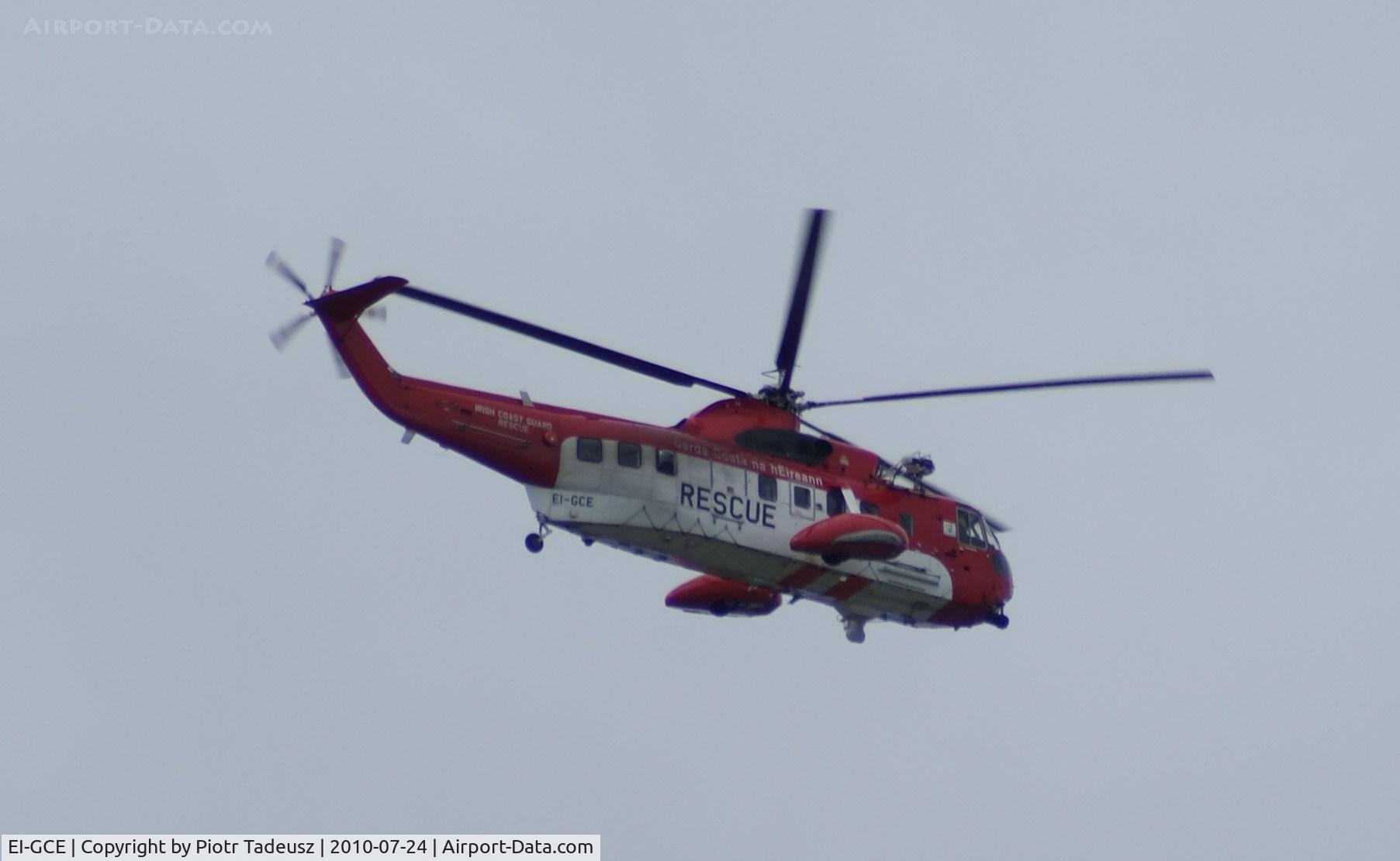 EI-GCE, Sikorsky S-61N C/N 61817, over Mallow, Ireland