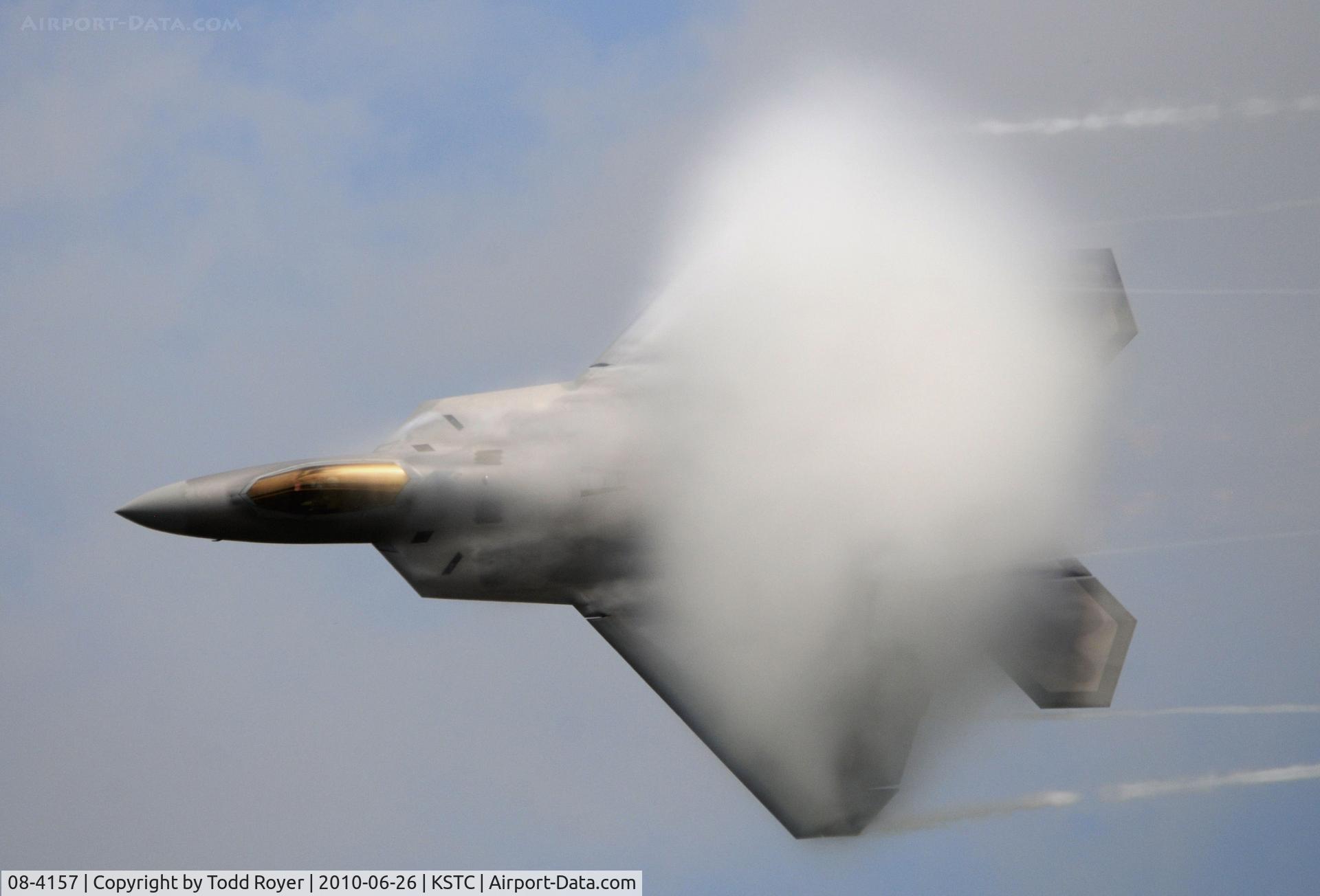 08-4157, 2008 Lockheed F-22A Raptor C/N 4157, F-22 RAPTOR AT THE 2010 GREAT MINNESOTA AIR SHOW