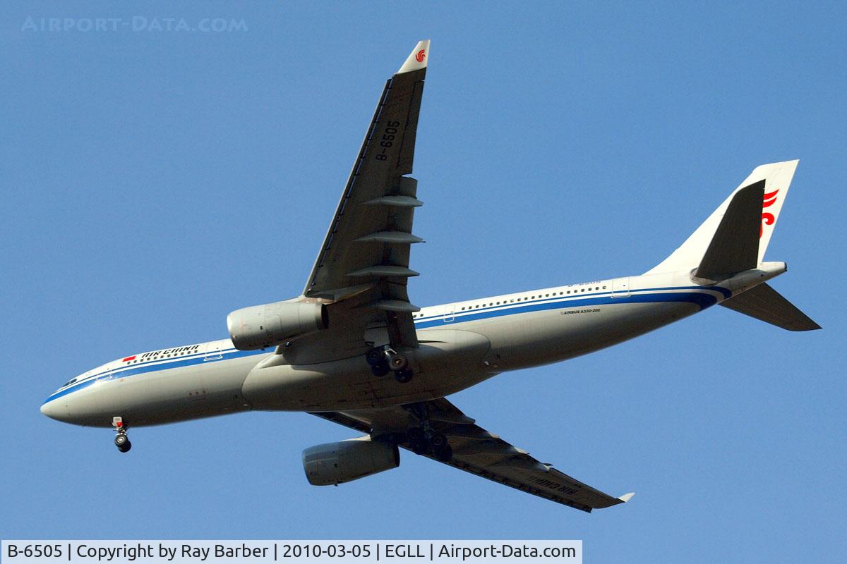 B-6505, 2008 Airbus A330-243 C/N 957, Airbus A330-243 [957] (Air China) Heathrow~G 05/03/2010 on approach 27R 3 miles out.