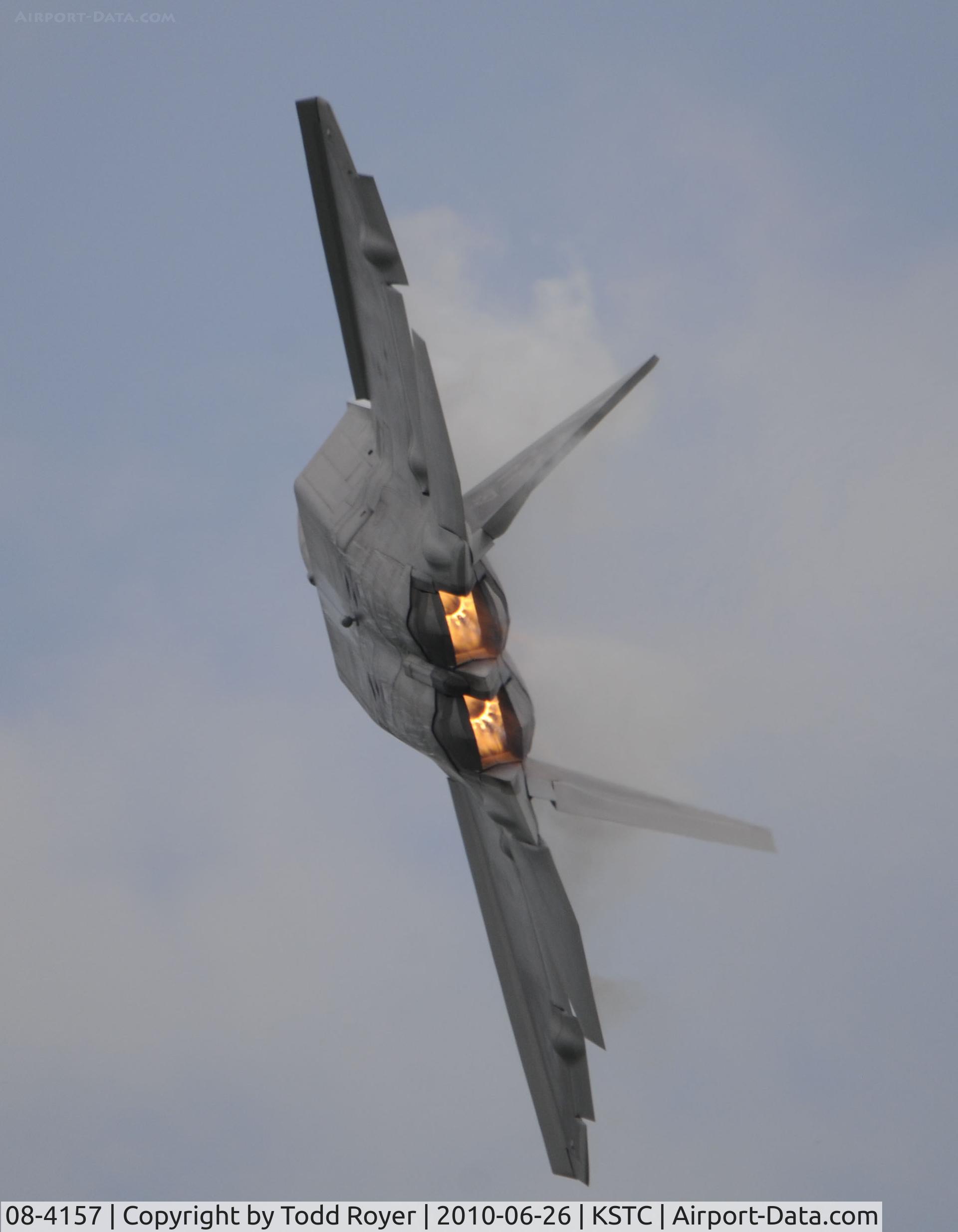 08-4157, 2008 Lockheed F-22A Raptor C/N 4157, F-22 RAPTOR AT THE GREAT MINNESOTA AIR SHOW