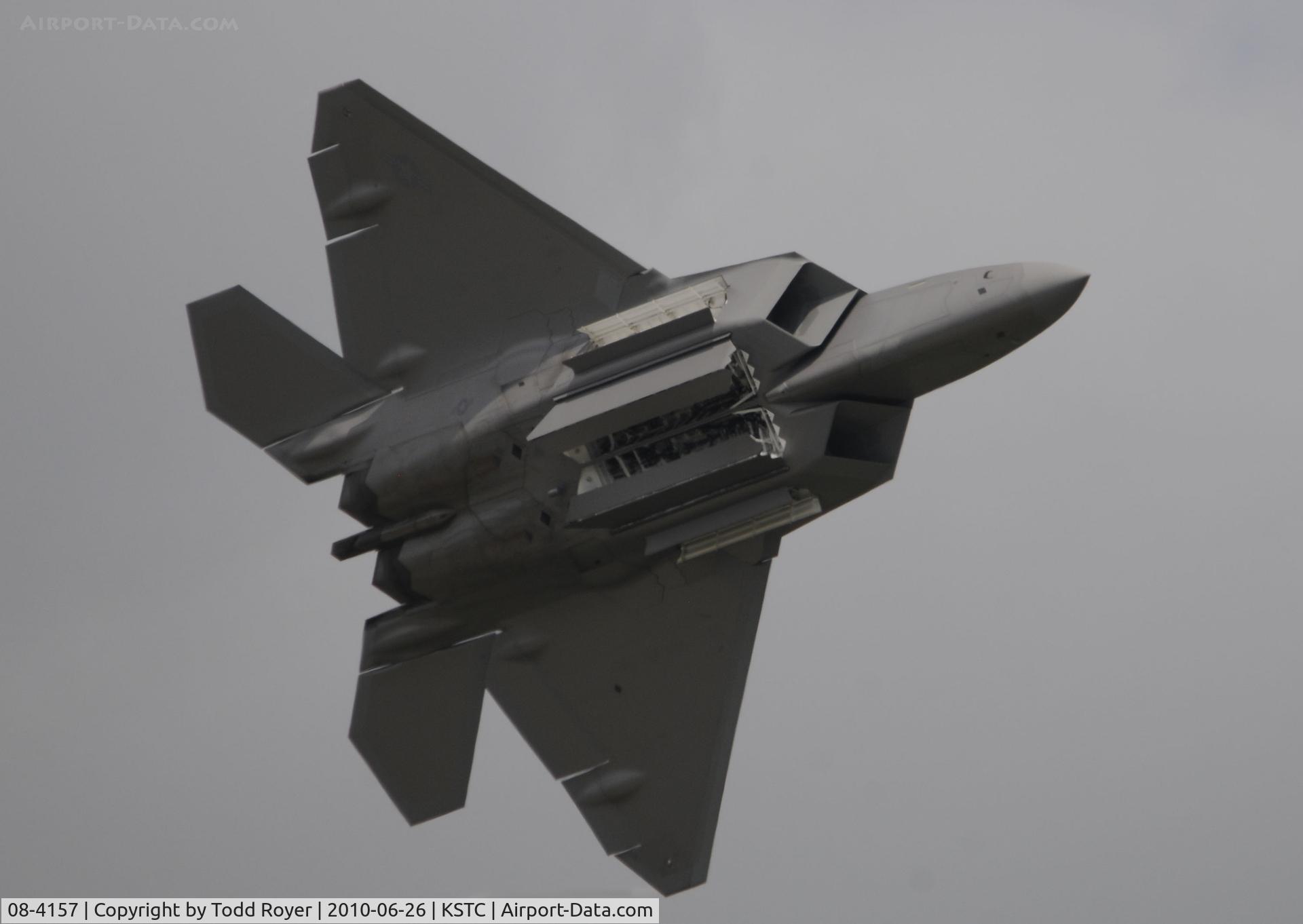 08-4157, 2008 Lockheed F-22A Raptor C/N 4157, F-22 RAPTOR AT THE GREAT MINNESOTA AIR SHOW
