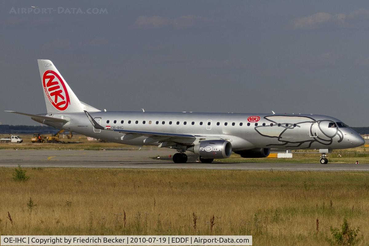 OE-IHC, 2010 Embraer 190LR (ERJ-190-100LR) C/N 19000349, departing via RW18W