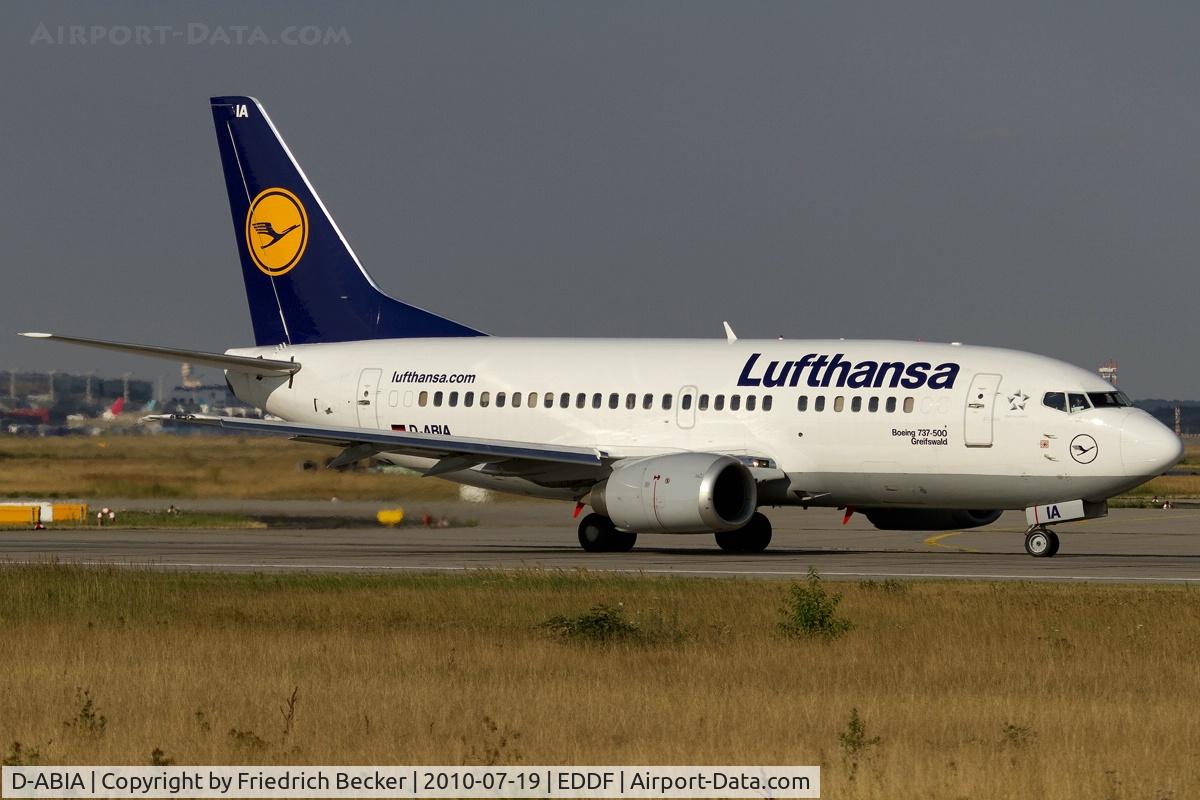 D-ABIA, 1990 Boeing 737-530 C/N 24815, departing via RW18W
