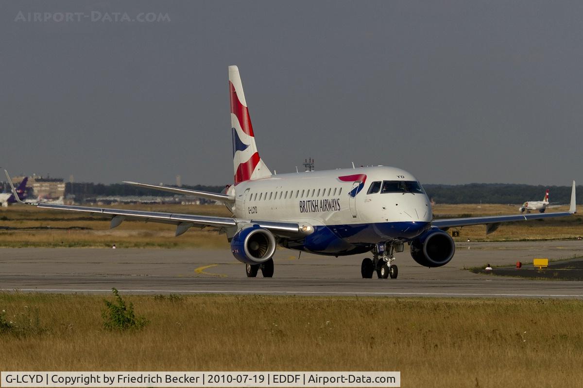 G-LCYD, 2009 Embraer 170STD (ERJ-170-100STD) C/N 17000294, line up for departure