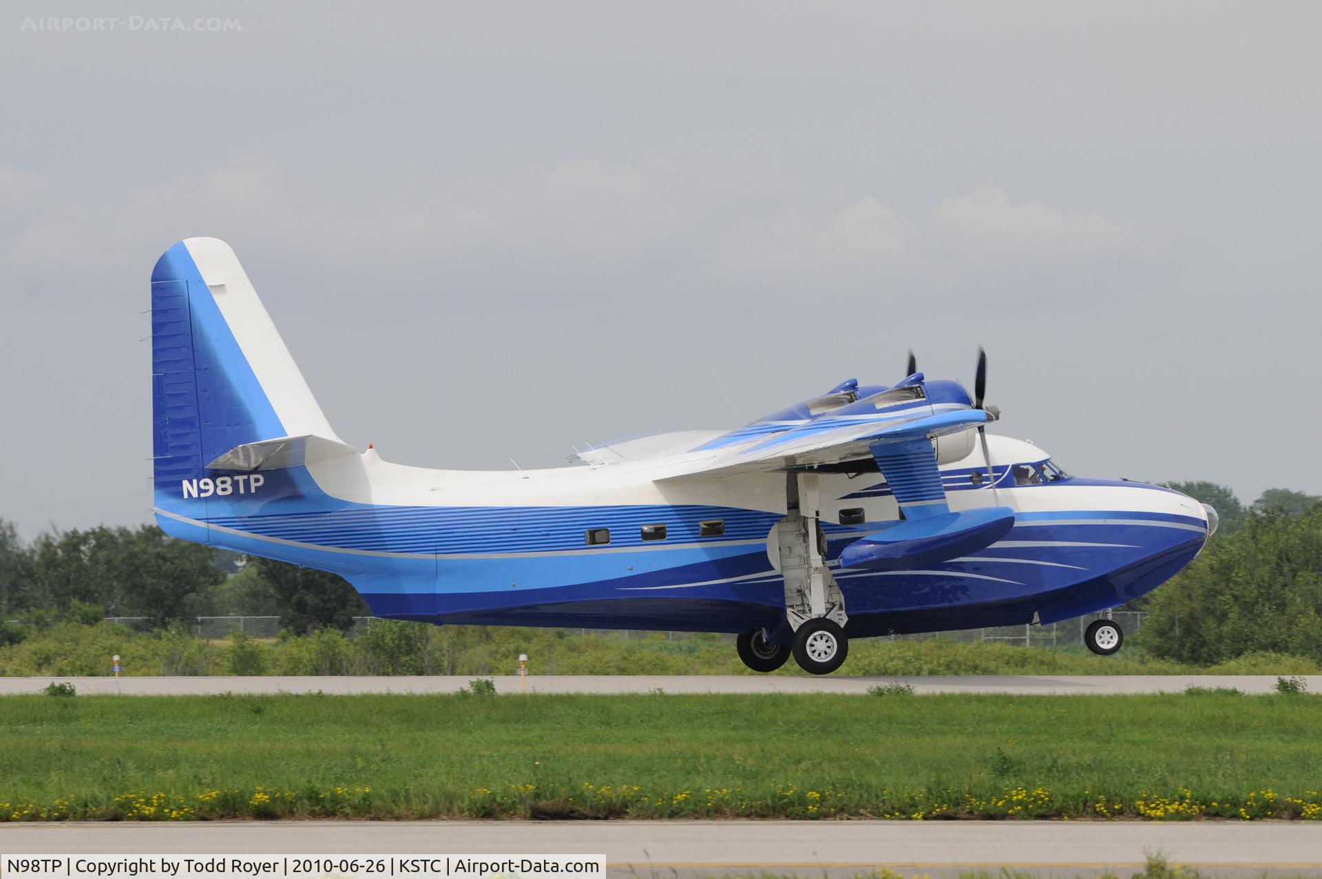 N98TP, 1951 Grumman HU-16B Albatross C/N G-243, Departing St Cloud Regional