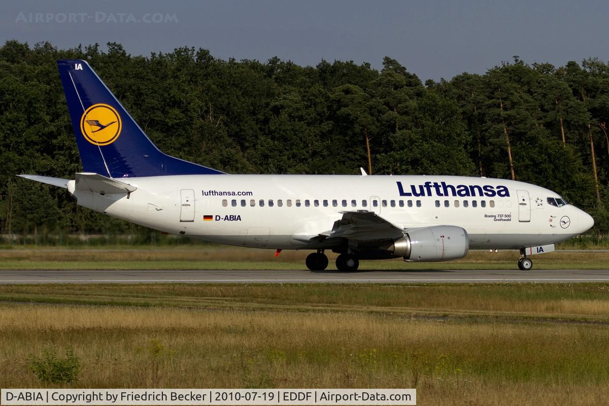 D-ABIA, 1990 Boeing 737-530 C/N 24815, departing via RW18W