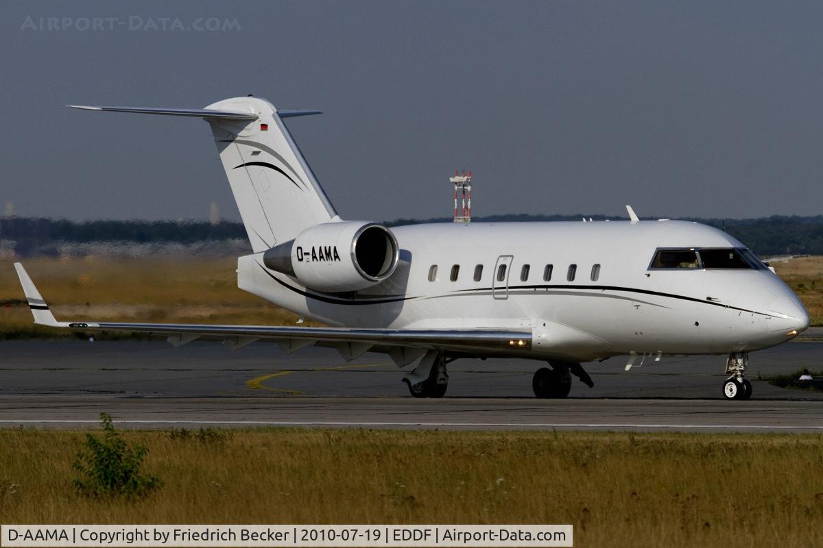 D-AAMA, 1988 Canadair Challenger 601-3A (CL-600-2B16) C/N 5023, line up for departure