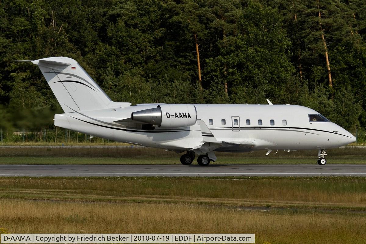 D-AAMA, 1988 Canadair Challenger 601-3A (CL-600-2B16) C/N 5023, departing via RW18W
