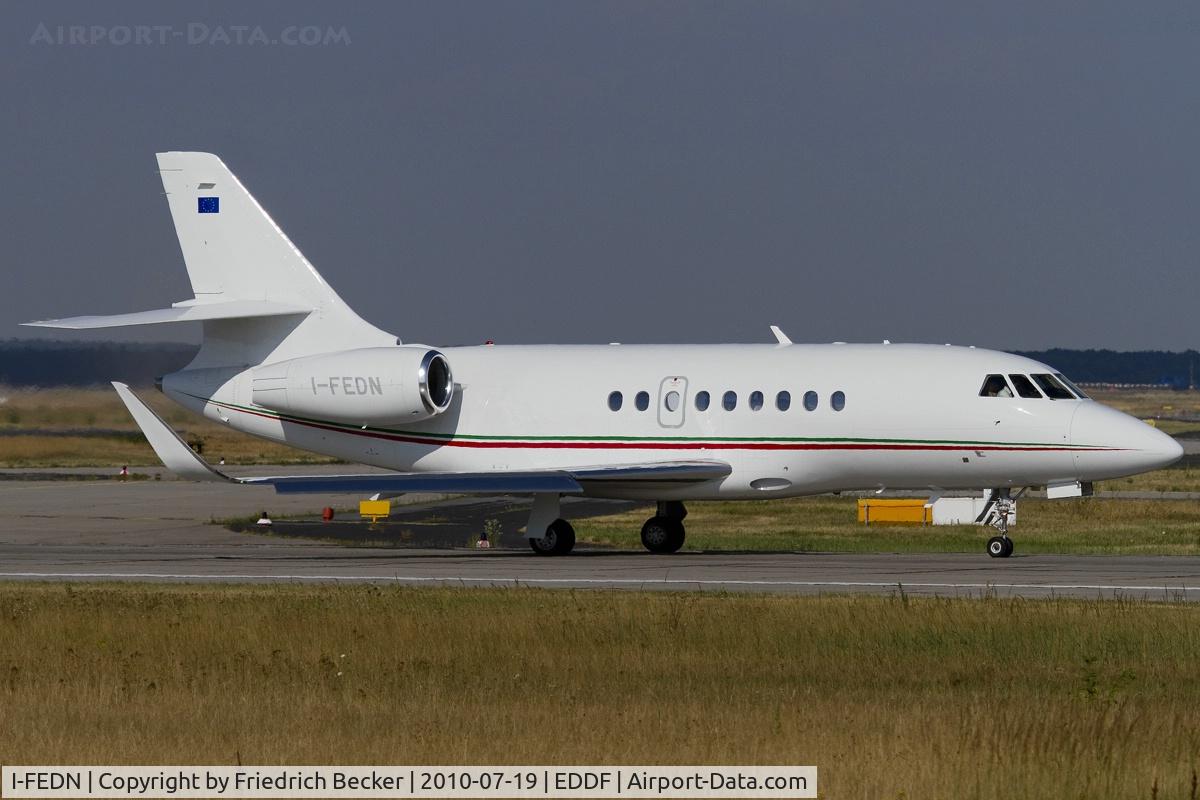I-FEDN, 2009 Dassault Falcon 2000LX C/N 204, departing via RW18W