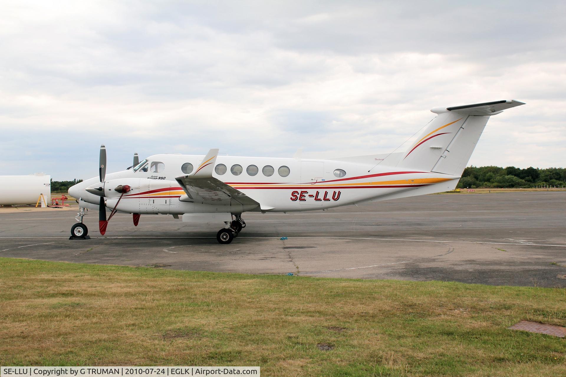 SE-LLU, 1997 Beech 300 (350iER) Super King Air C/N FL-175, Visiting Blackbushe during Farnborough 2010