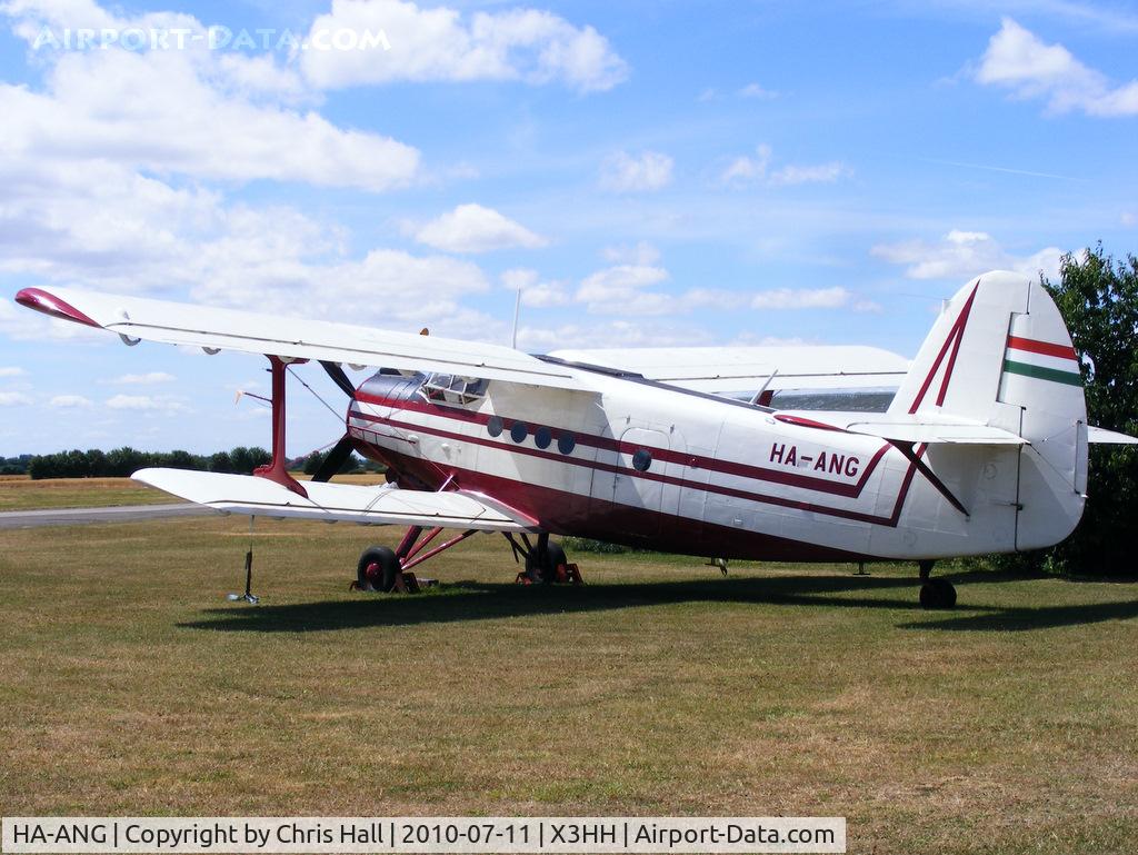 HA-ANG, 1972 Antonov An-2P C/N 1G132-53, at Hinton in the Hedges