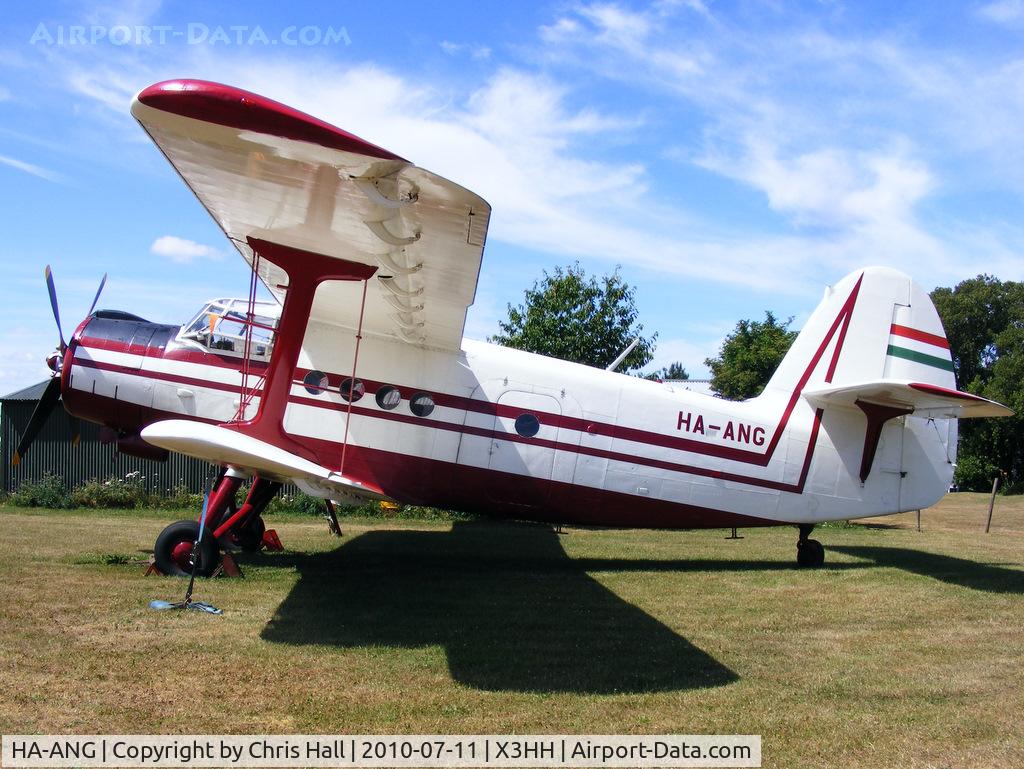 HA-ANG, 1972 Antonov An-2P C/N 1G132-53, at Hinton in the Hedges