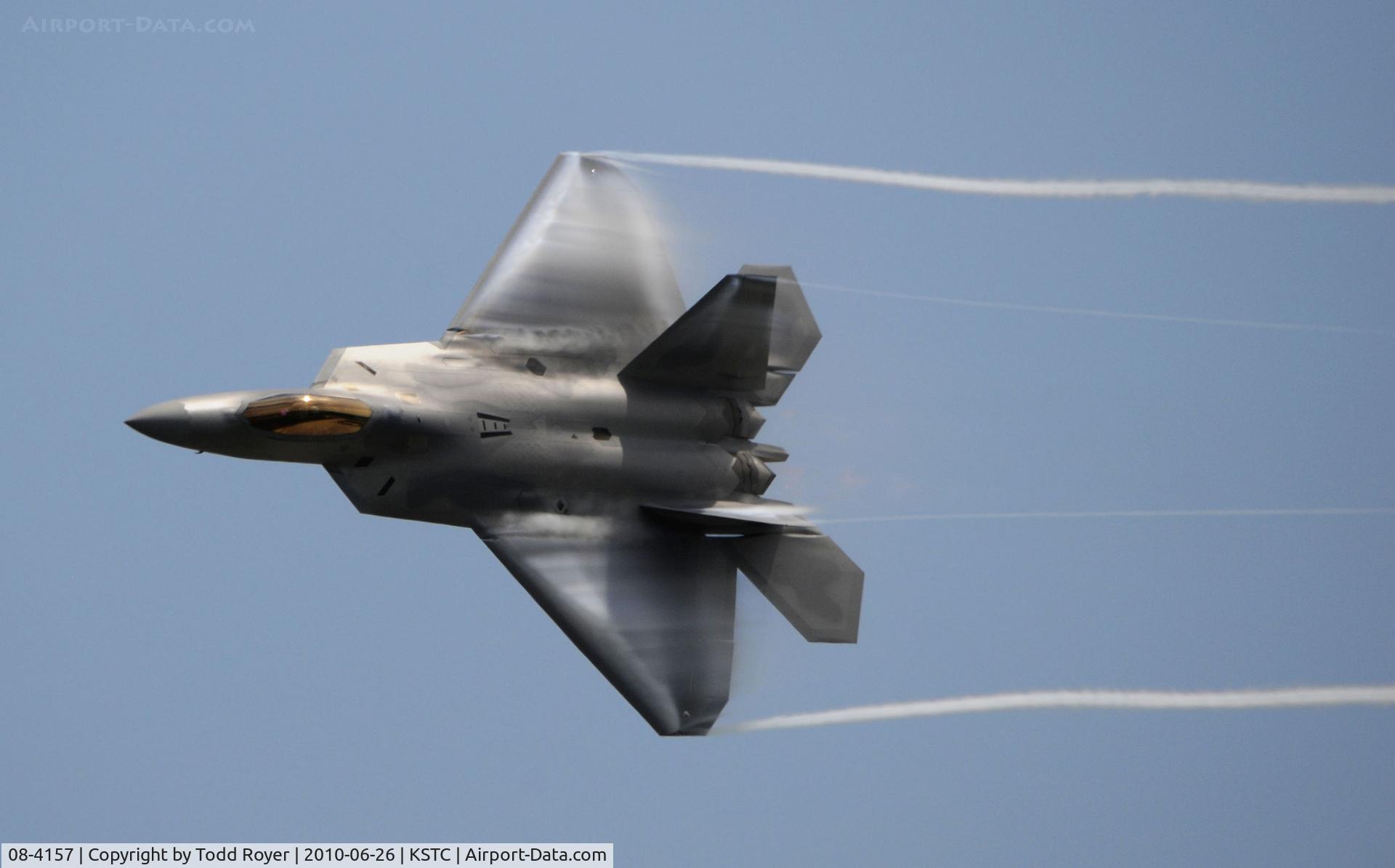 08-4157, 2008 Lockheed F-22A Raptor C/N 4157, F-22 Raptor at the Great Minnesota Air Show