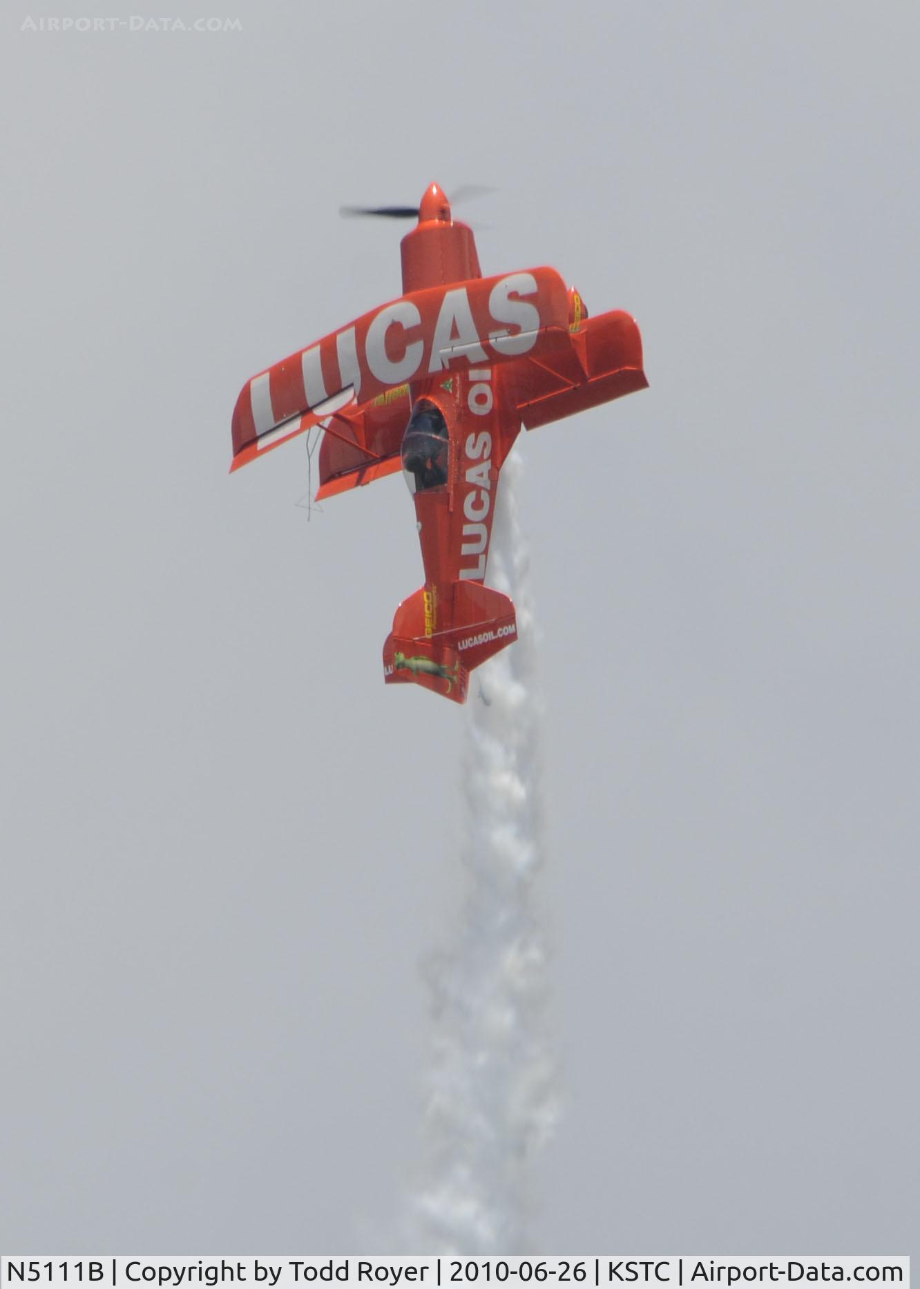 N5111B, 1998 Pitts S-1-11B Super Stinker C/N 4003, Performing at the Great Minnesota Air Show