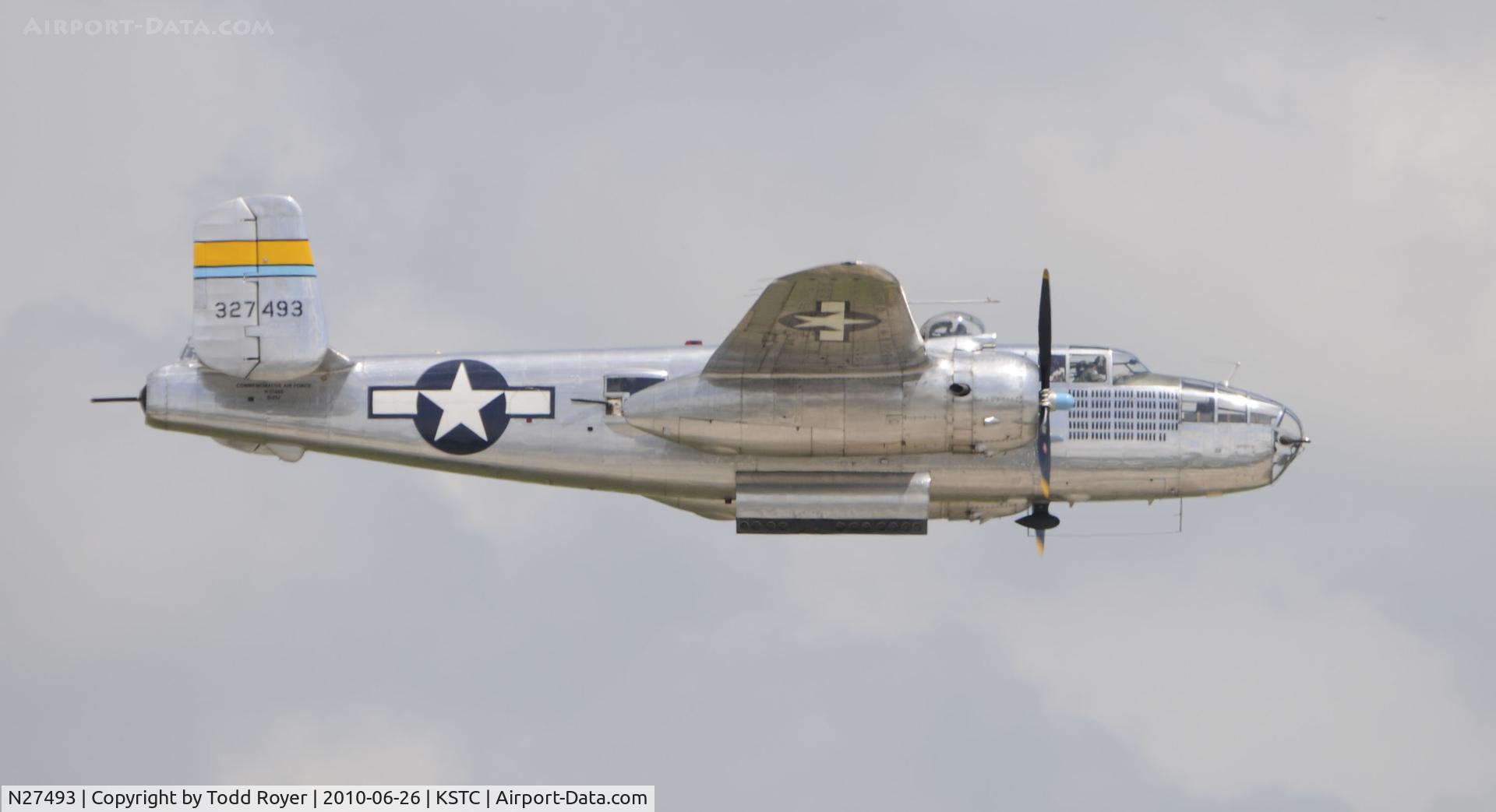 N27493, 1944 North American TB-25K Mitchell C/N 44-29869/108-33144, At The Great Minnesota Air Show