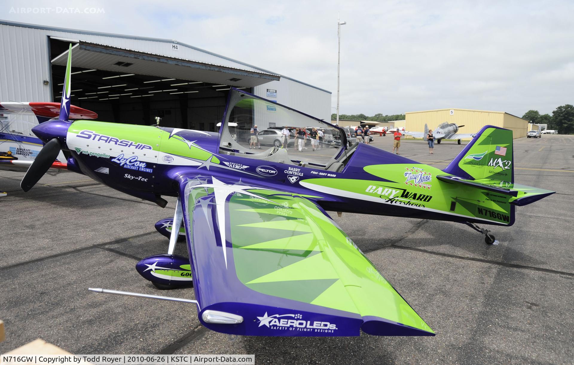 N716GW, 2006 MX Aircraft MX2 C/N 4, performed at the 2010 Great Minnesota Air Ahow
