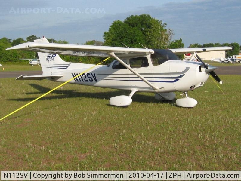 N112SV, 2003 Cessna 172S C/N 172S9380, Tied down at Zephyrhills, Florida during Sun N Fun week