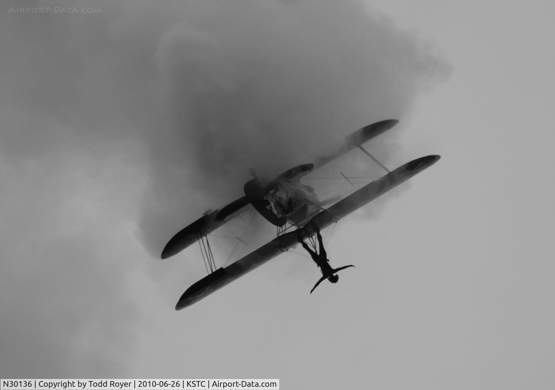 N30136, 1980 Waco UPF-7 C/N 5533, performing at the 2010 Great Minnesota Air Show