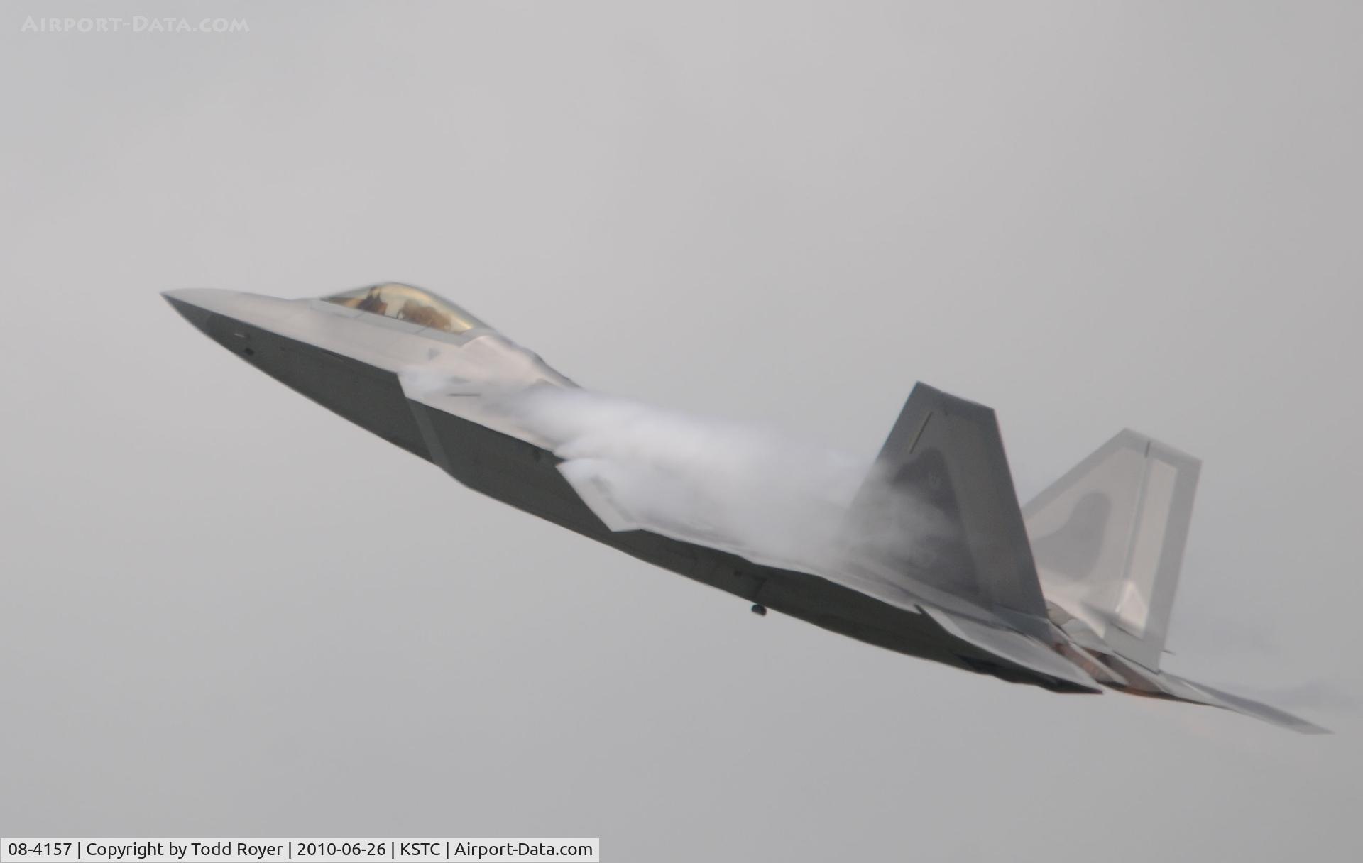 08-4157, 2008 Lockheed F-22A Raptor C/N 4157, F-22 at the 2010 Great Minnesota Air Show