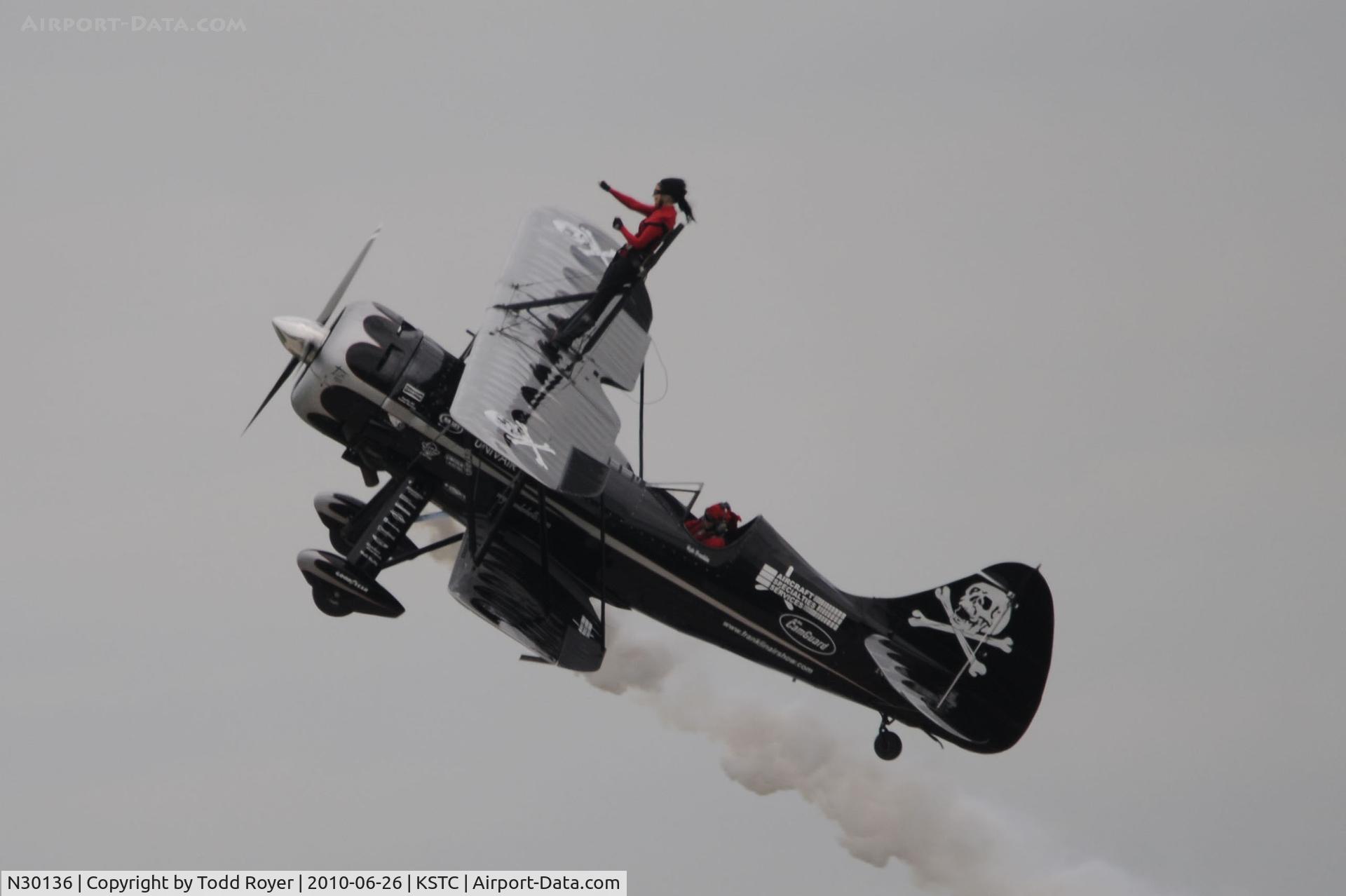 N30136, 1980 Waco UPF-7 C/N 5533, performing at the 2010 Great Minnesota Air Show