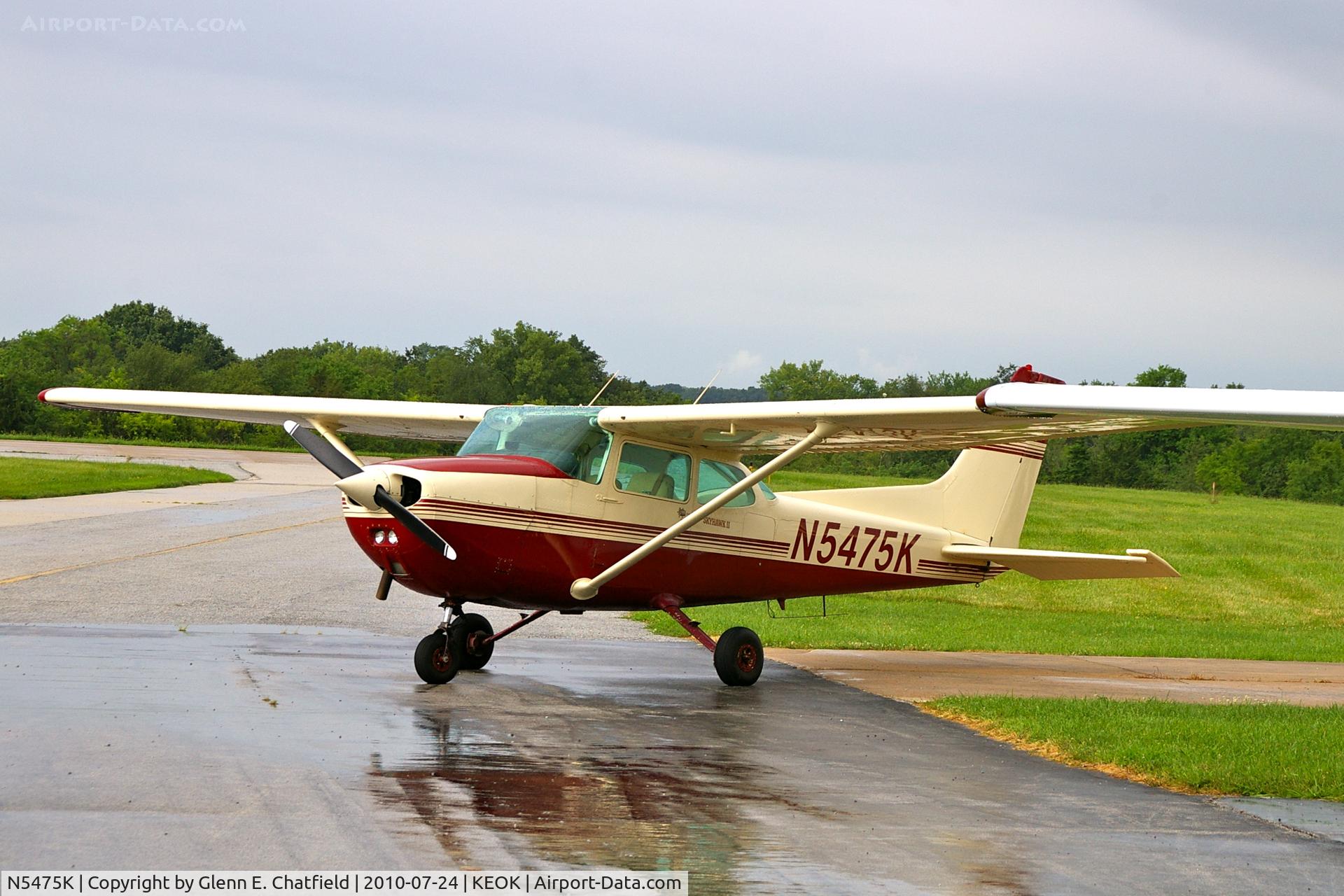 N5475K, Cessna 172P C/N 17274141, Waiting in the rain on the ramp