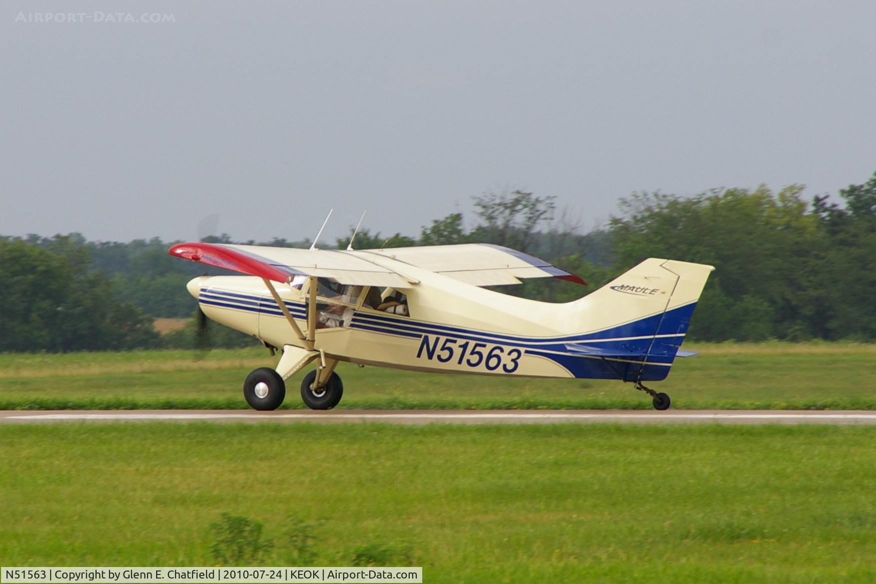 N51563, 1974 Maule M-5-210C Strata Rocket C/N 6015C, Departing RY 14