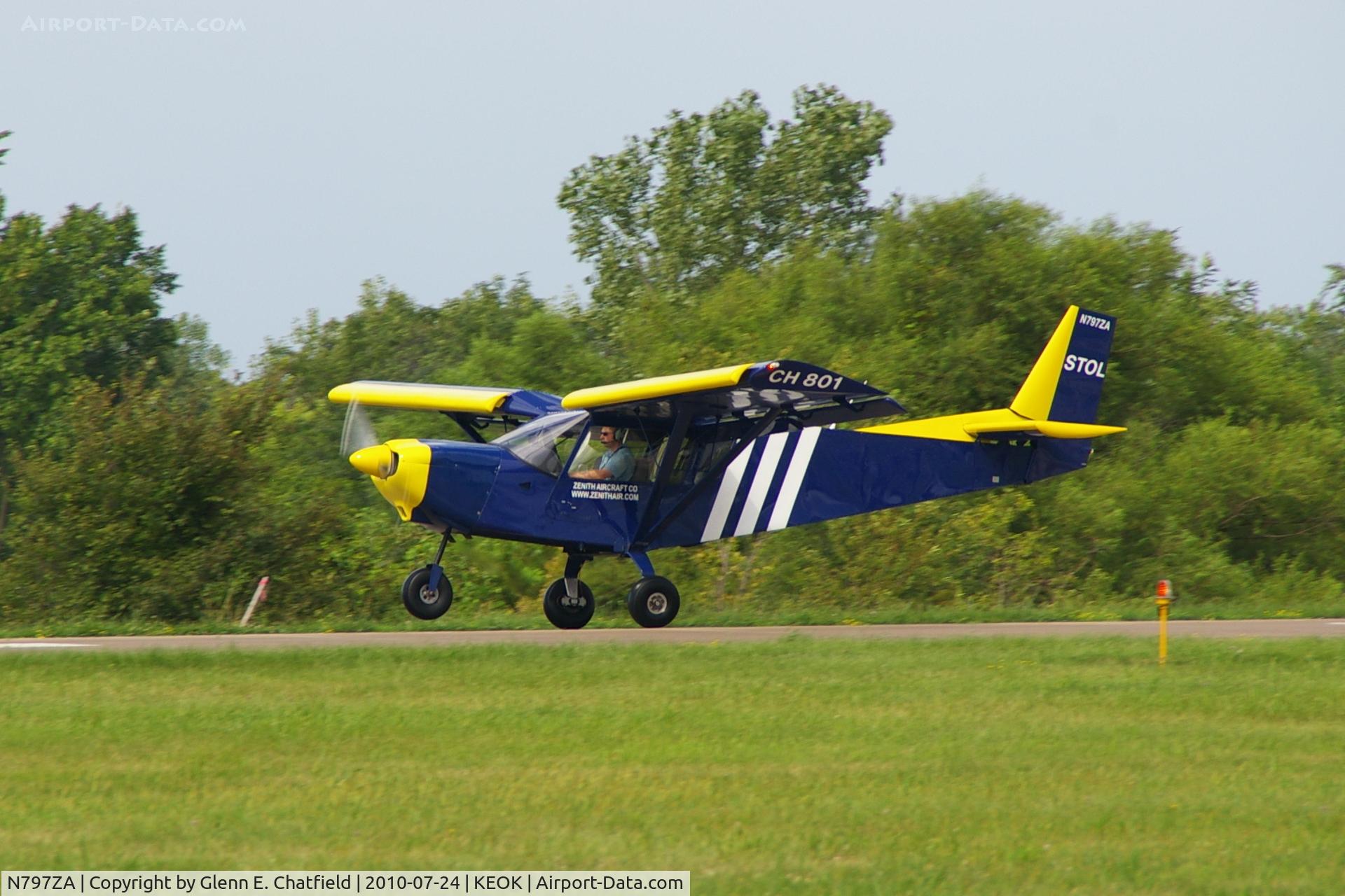 N797ZA, 1999 Zenair STOL CH-801 C/N 8-2802, Departing RY14