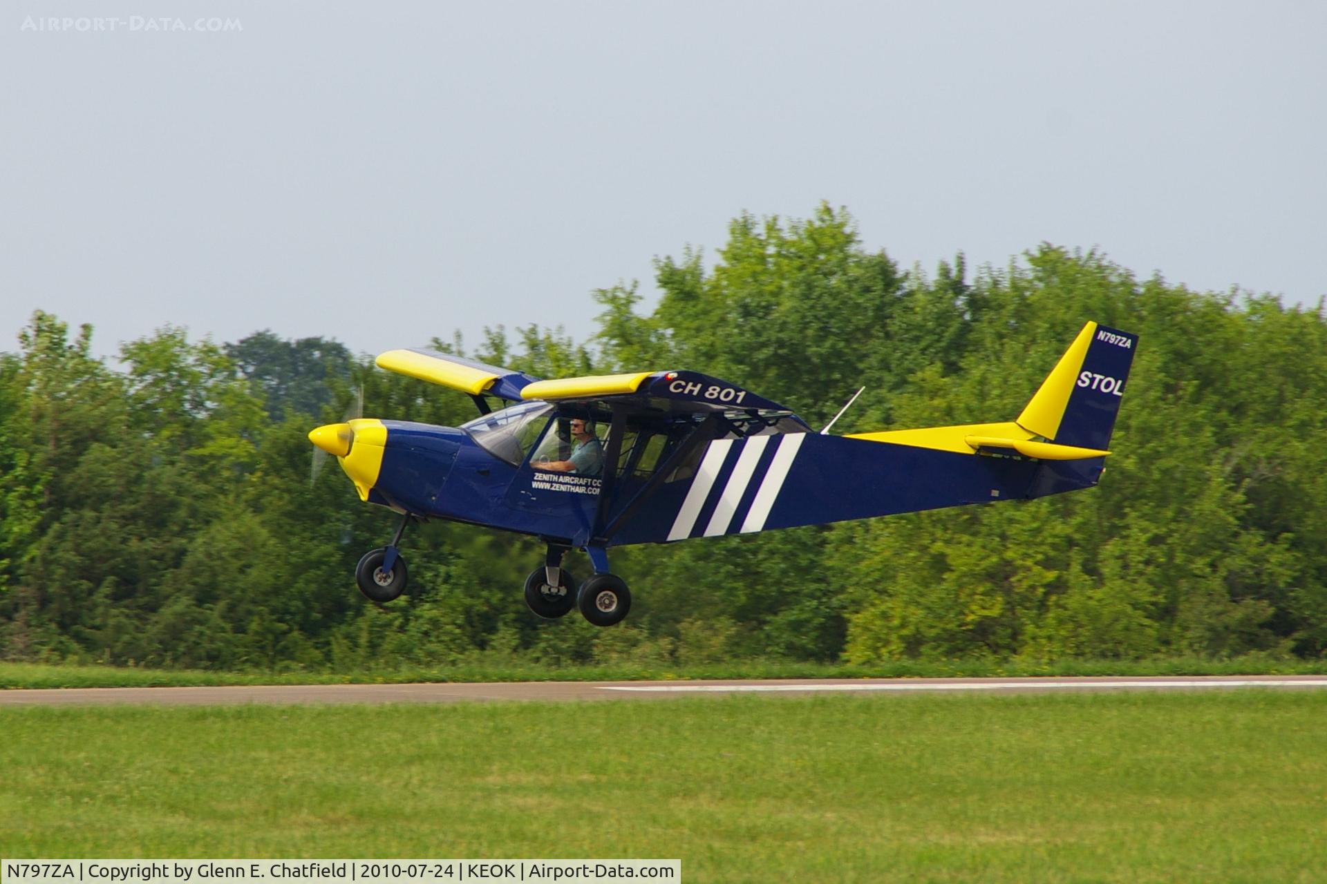 N797ZA, 1999 Zenair STOL CH-801 C/N 8-2802, Departing RY14