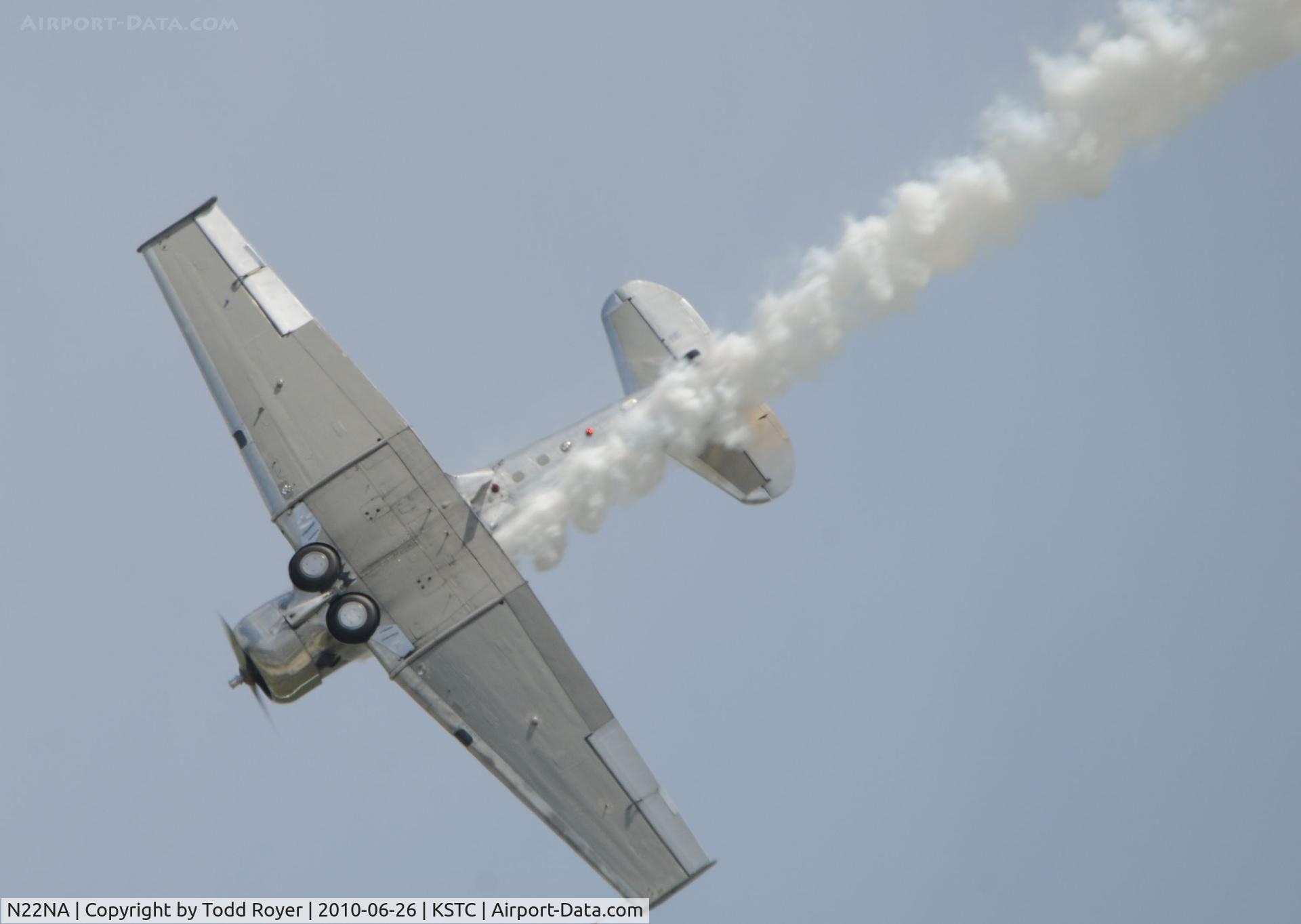 N22NA, 1946 North American T-6G Texan C/N 168-326, performing at the 2010 Great Minnesota Air Show