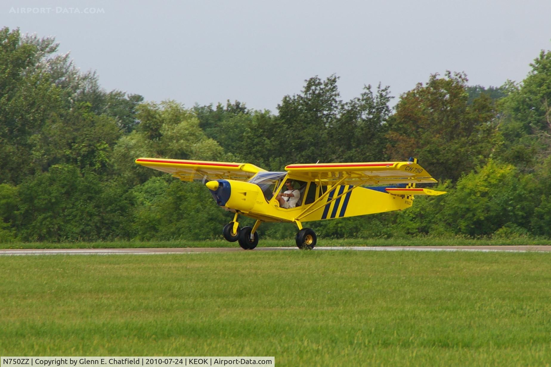 N750ZZ, 2007 Zenith STOL CH-750 C/N 7-6640, Departing RY14