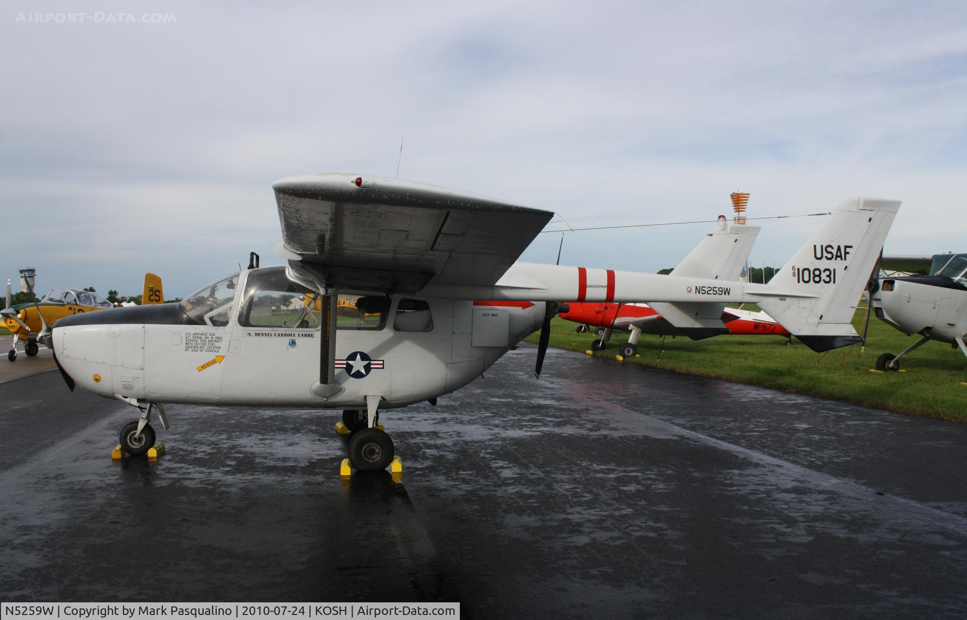 N5259W, 1968 Cessna M337B (O-2A) Super Skymaster C/N 337M-0196 (68-10831), Cessna O-2A