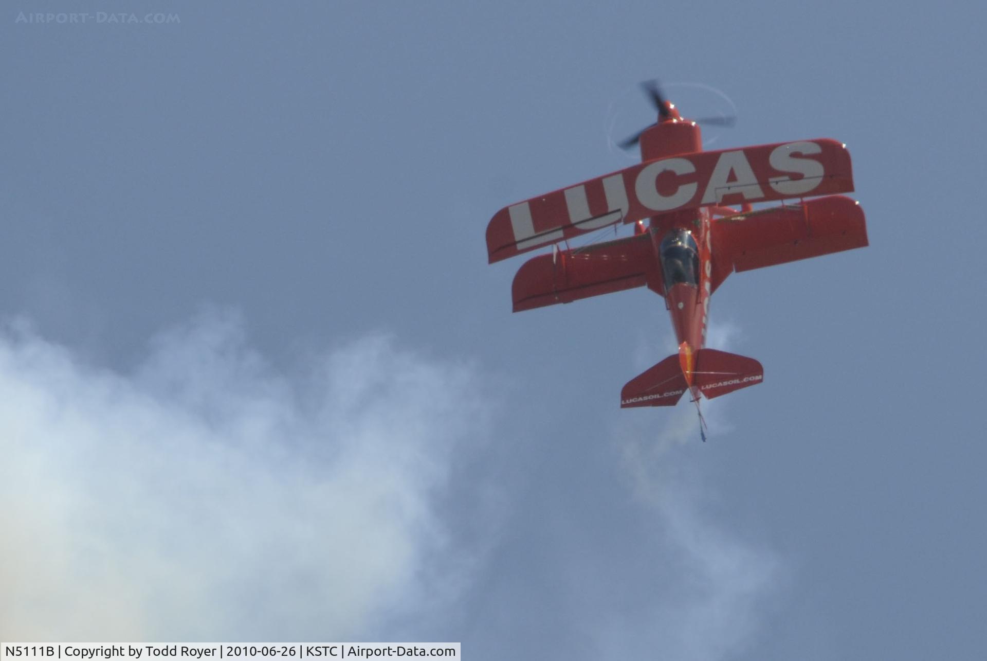 N5111B, 1998 Pitts S-1-11B Super Stinker C/N 4003, performing at the Great Minnesota Air Show