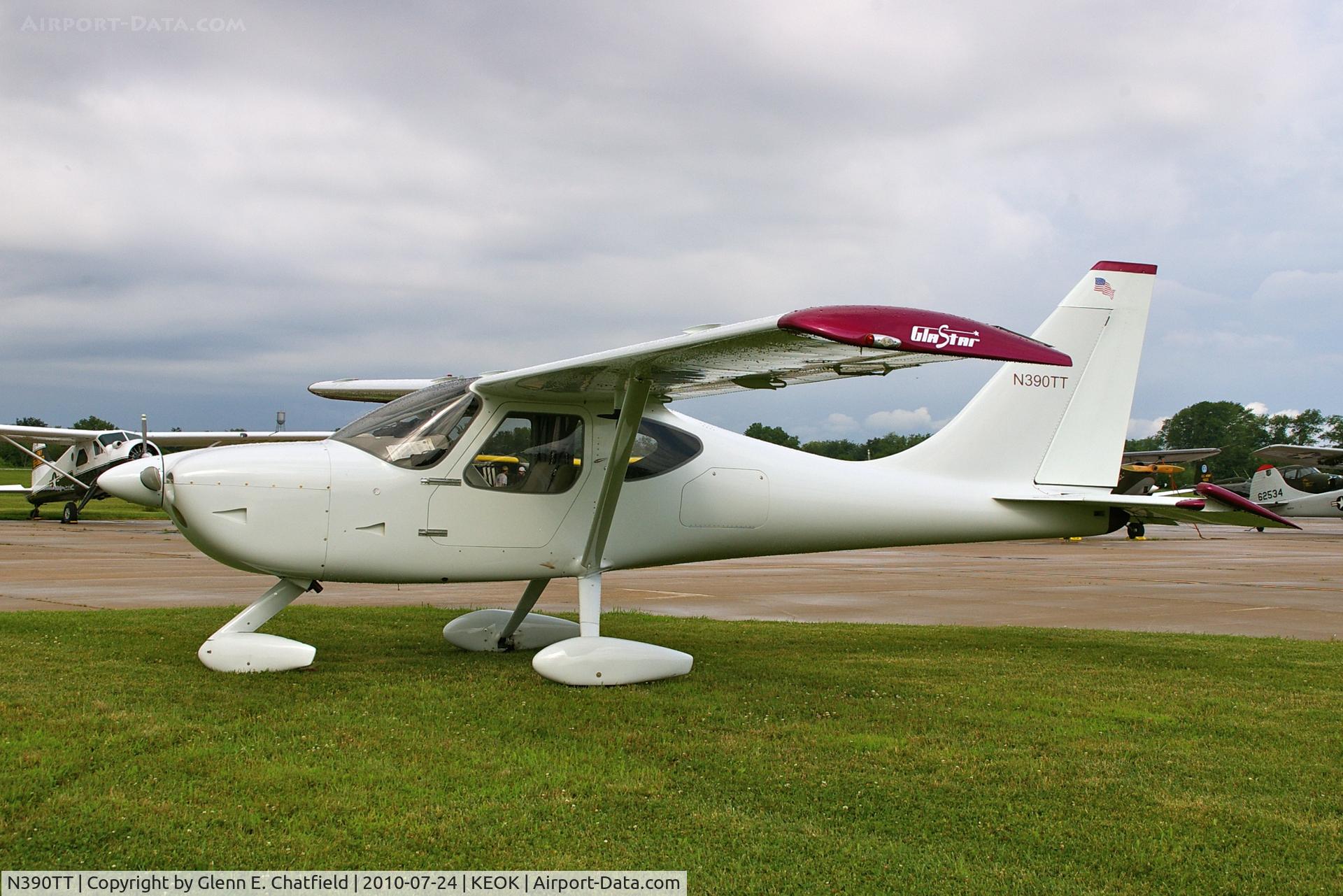 N390TT, Stoddard-Hamilton Glastar C/N 5601, Waiting out the rain