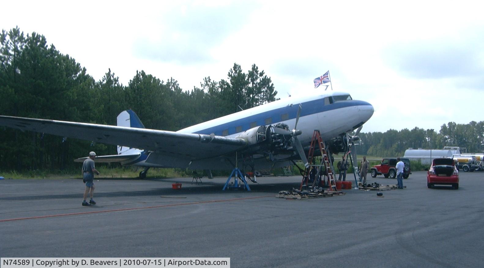 N74589, 1943 Douglas DC3C-S1C3G (C-47A) C/N 9926, N74589 Is currently being restored by Edwards Bros. Aviation, July 2010. Covington Georgia.