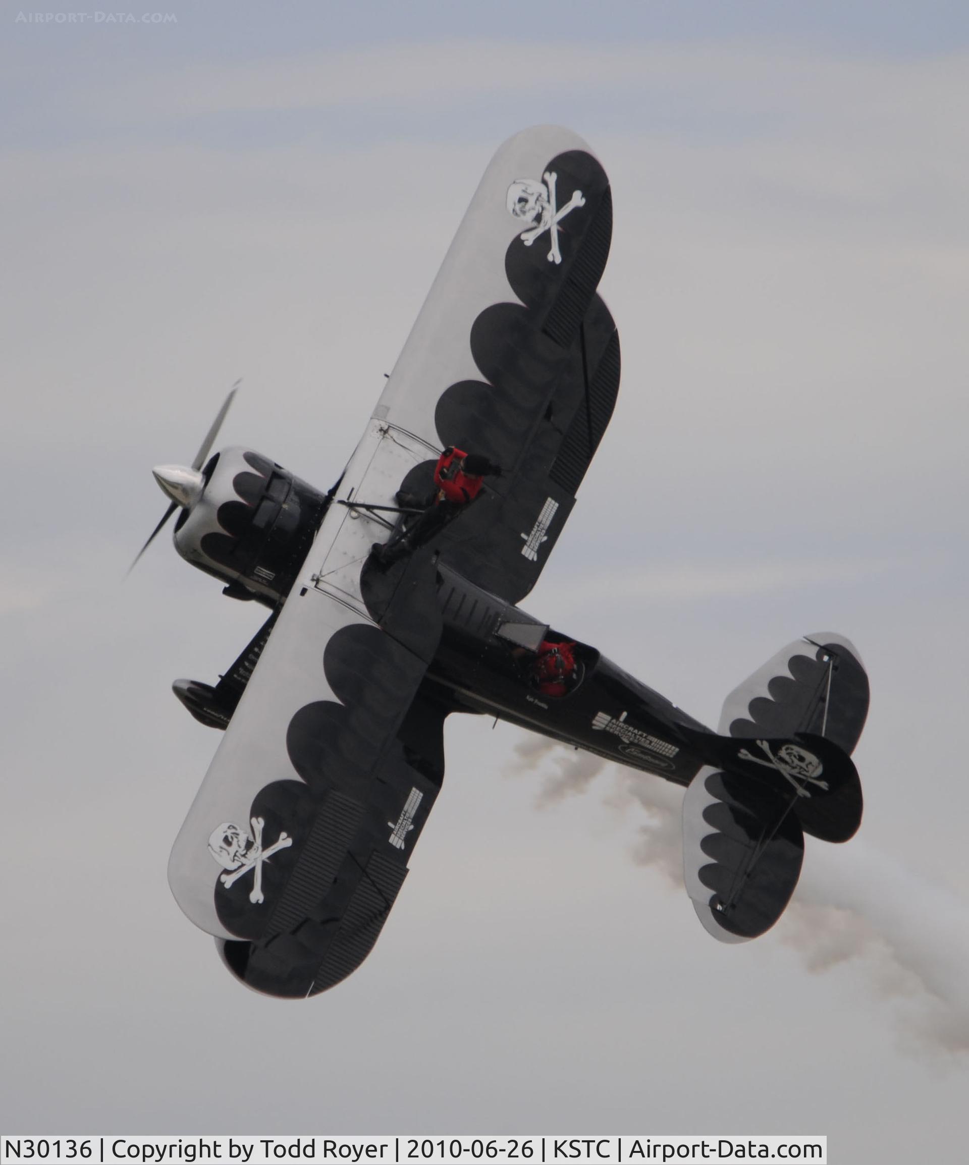 N30136, 1980 Waco UPF-7 C/N 5533, performing at the Great Minnesota Air Show