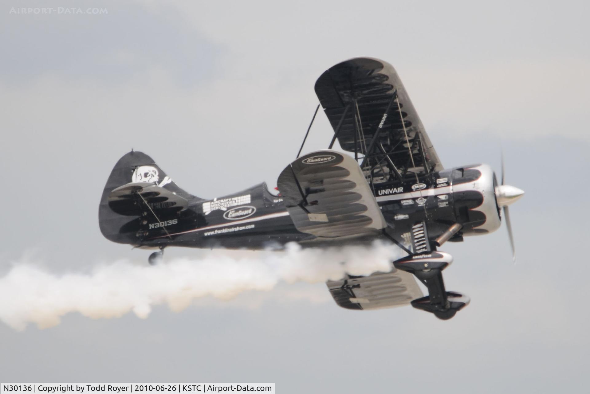 N30136, 1980 Waco UPF-7 C/N 5533, performing at the Great Minnesota Air Show