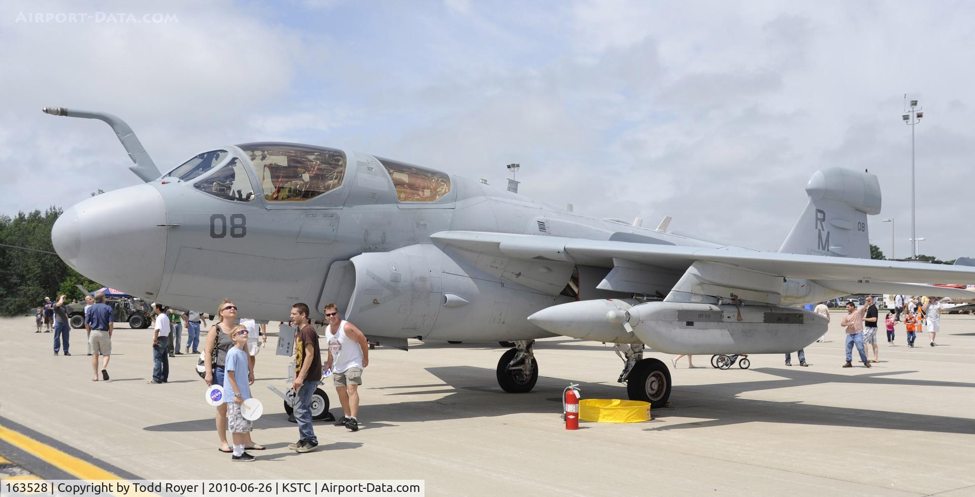 163528, Grumman EA-6B Prowler C/N P-155, on display at the 2010 Great Minnesota air Show