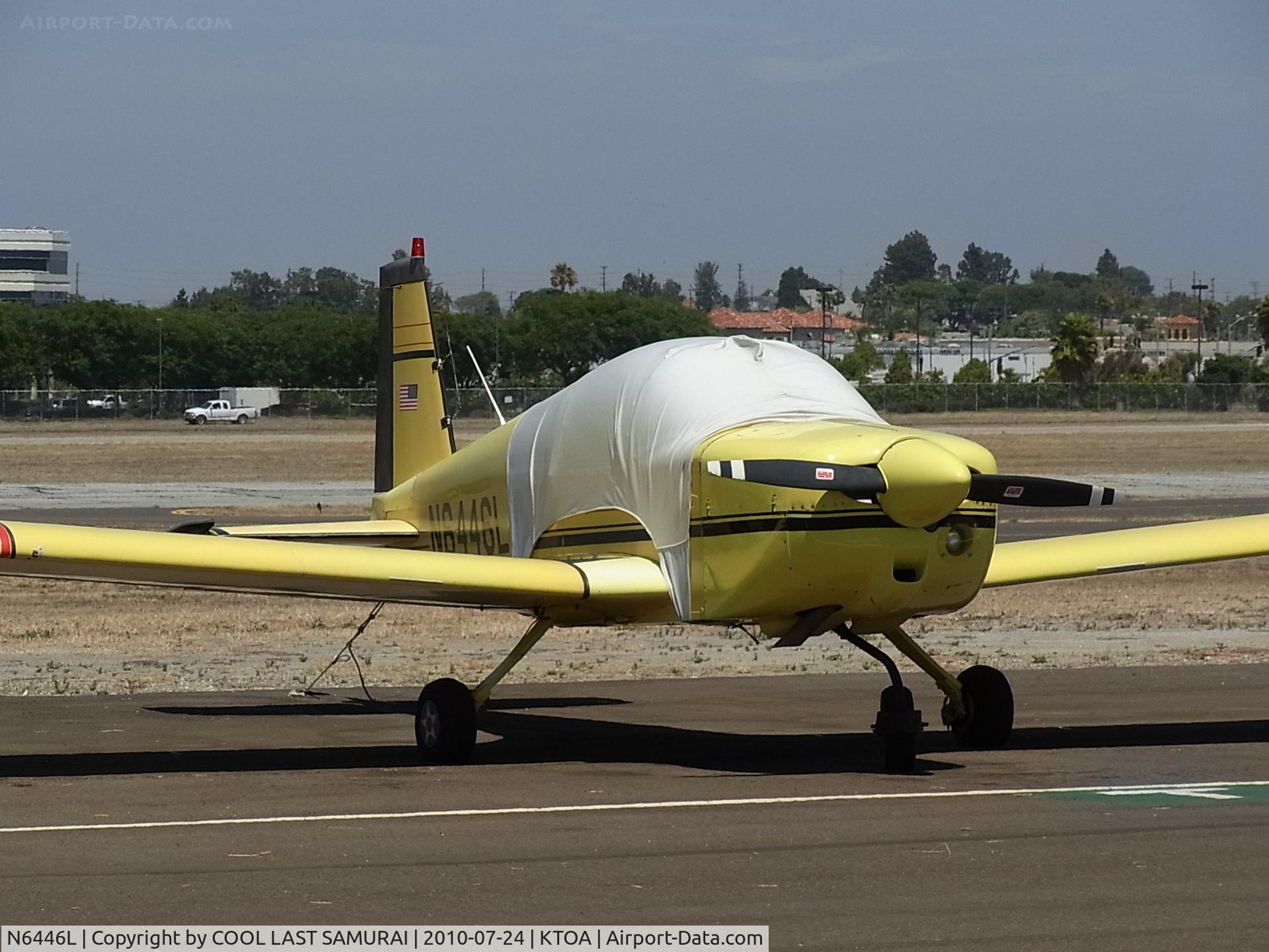 N6446L, 1972 American Aviation AA-1A Trainer C/N AA1A-0446, 6446L at Torrance Airport Parking