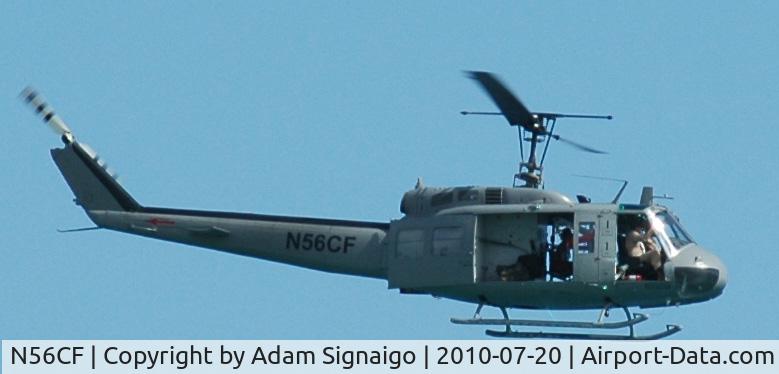 N56CF, 1964 Bell UH-1H C/N 64-13880, Aircraft doing observations of oil contaminated beaches in Destin Florida week of July 17, 2010