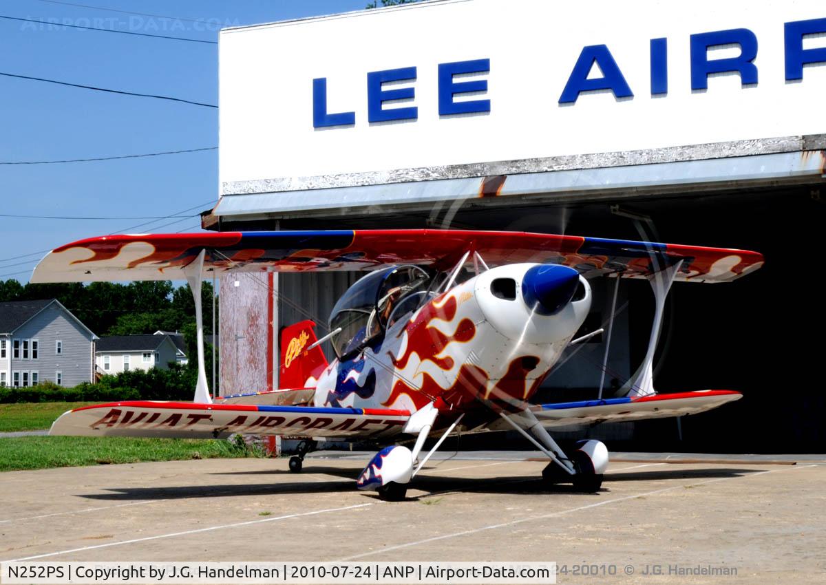 N252PS, 1999 Aviat Pitts S-2B Special C/N 5334, Warming up at ANP